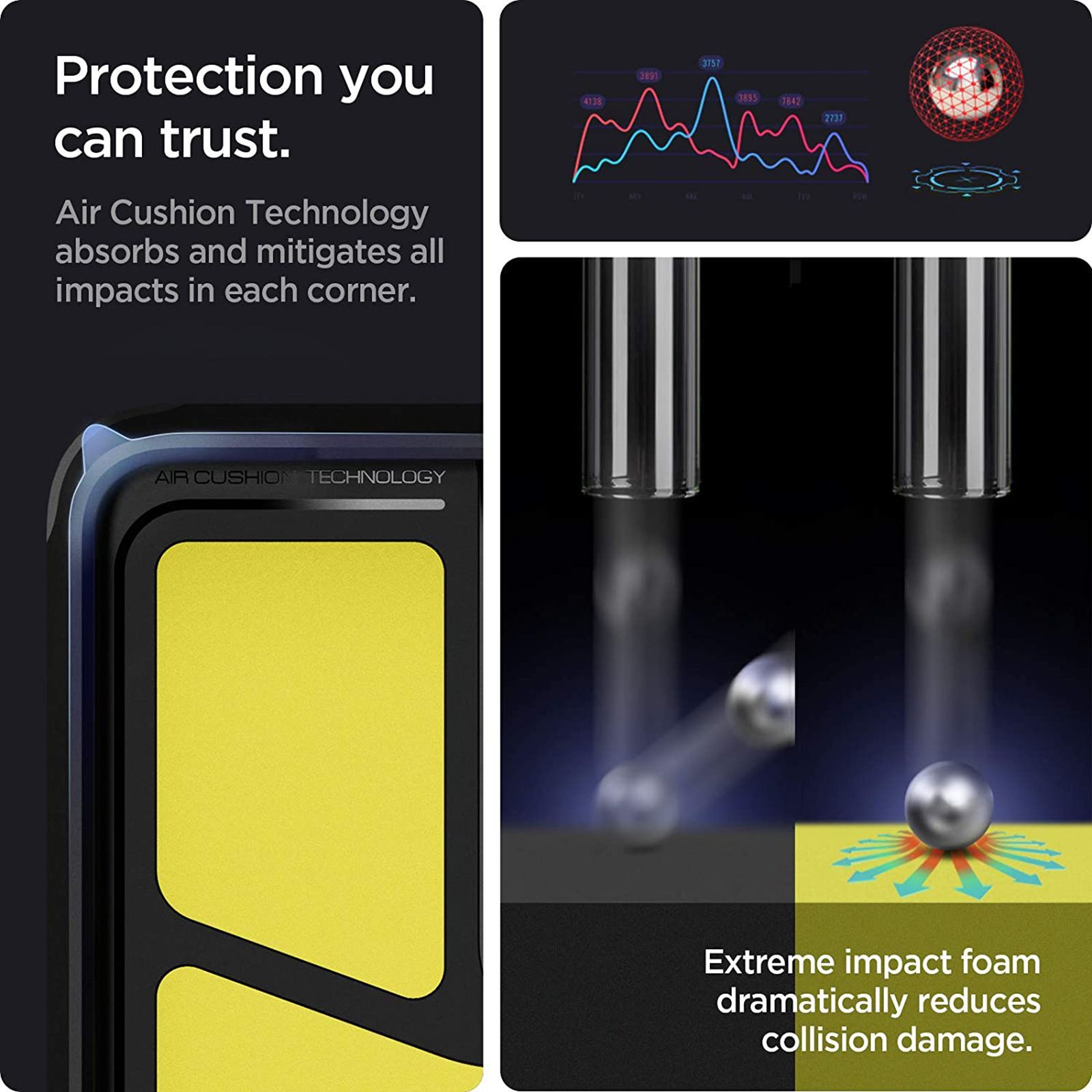 spigen Tough Armor TPU & Polycarbonate Back Case with Stand for SAMSUNG Galaxy A52, A52s (Wireless Charging Compatible, Metal Slate) spigen Tough Armor TPU & Polycarbonate Back Case with Stand for SAMSUNG Galaxy A52, A52s (Wireless Charging Compatible, Metal Slate)_5