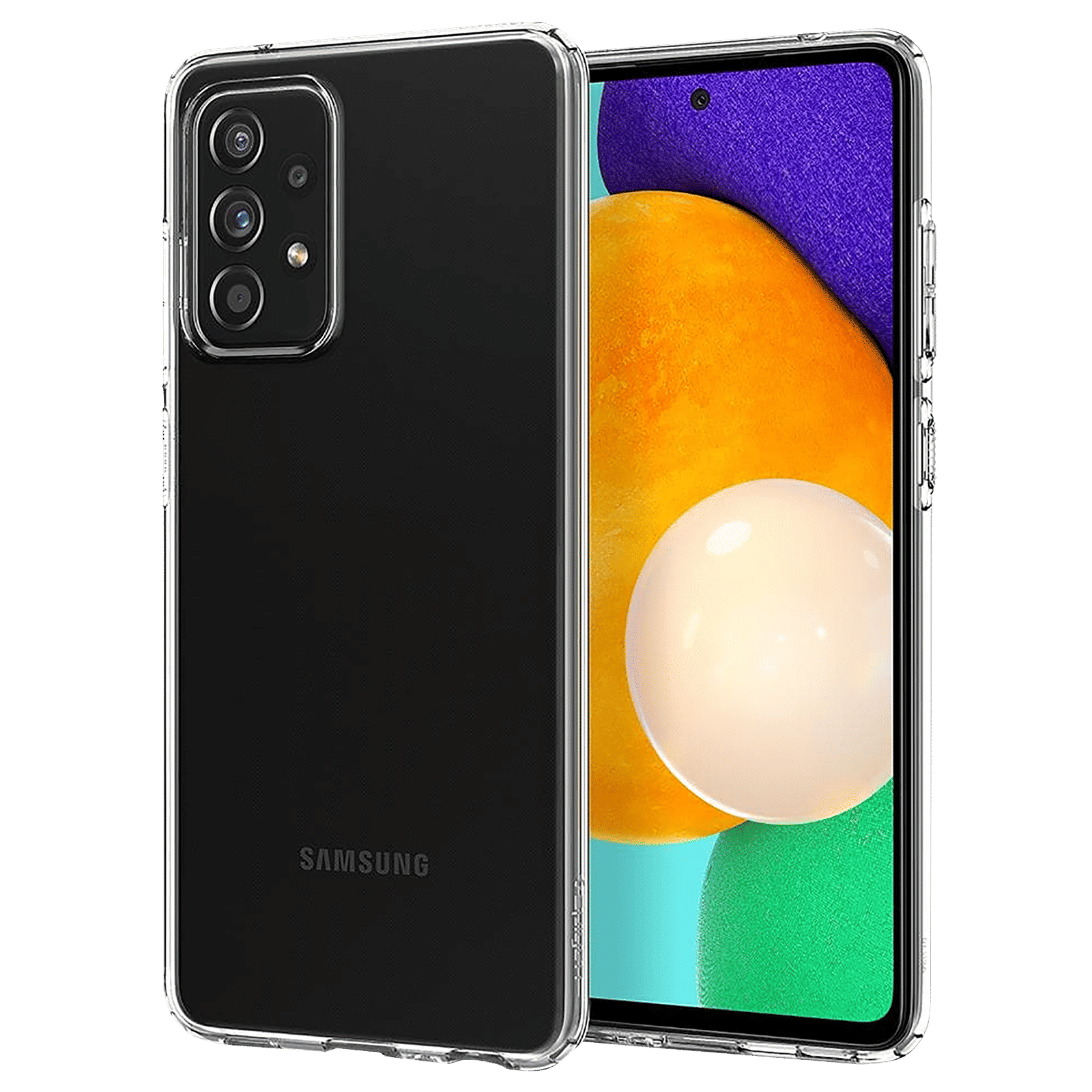 spigen Liquid Crystal TPU Back Cover for SAMSUNG Galaxy A52, A52 5G, A52s 5G (Watermark Free, Crystal Clear)_1