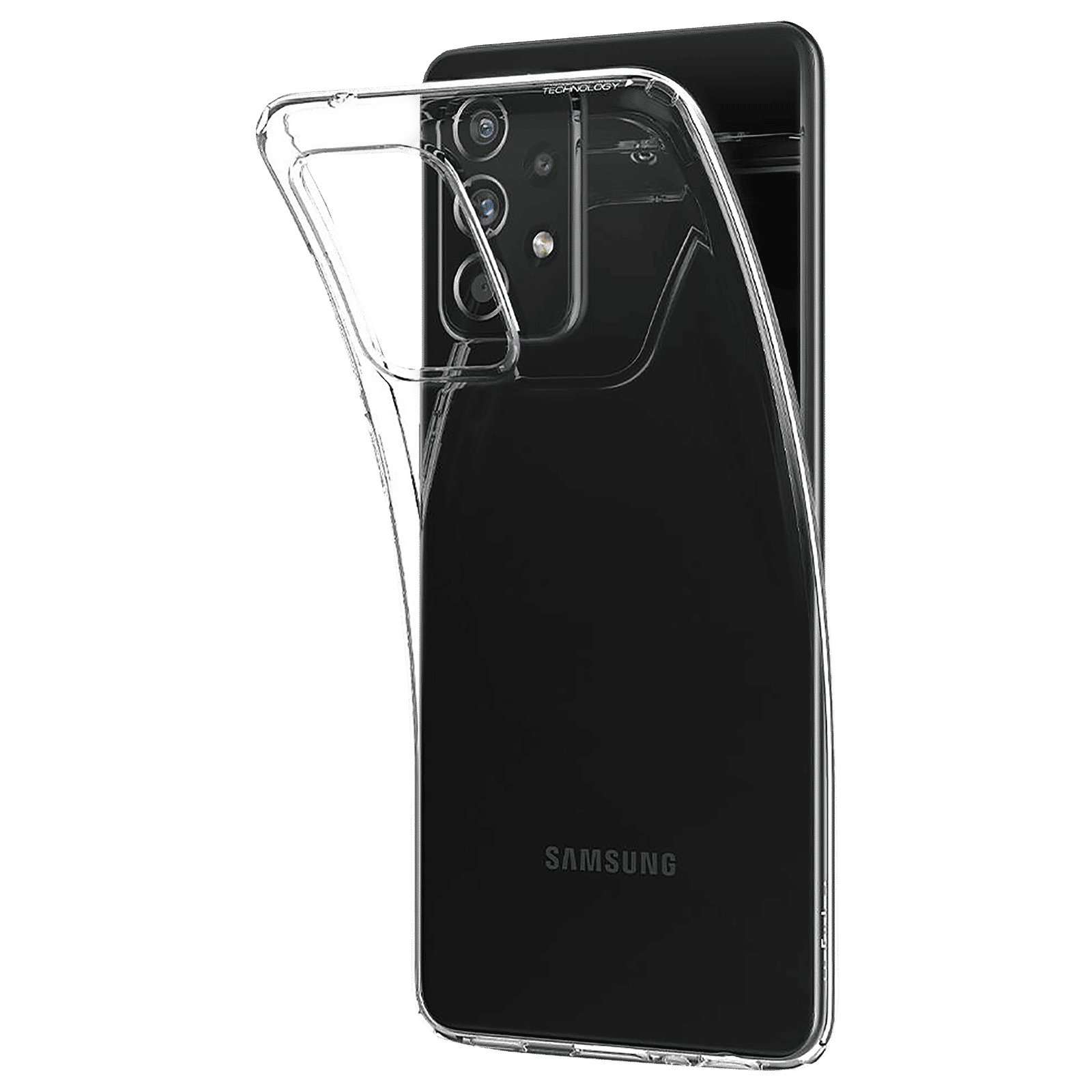 spigen Liquid Crystal TPU Back Cover for SAMSUNG Galaxy A52, A52 5G, A52s 5G (Watermark Free, Crystal Clear)_7