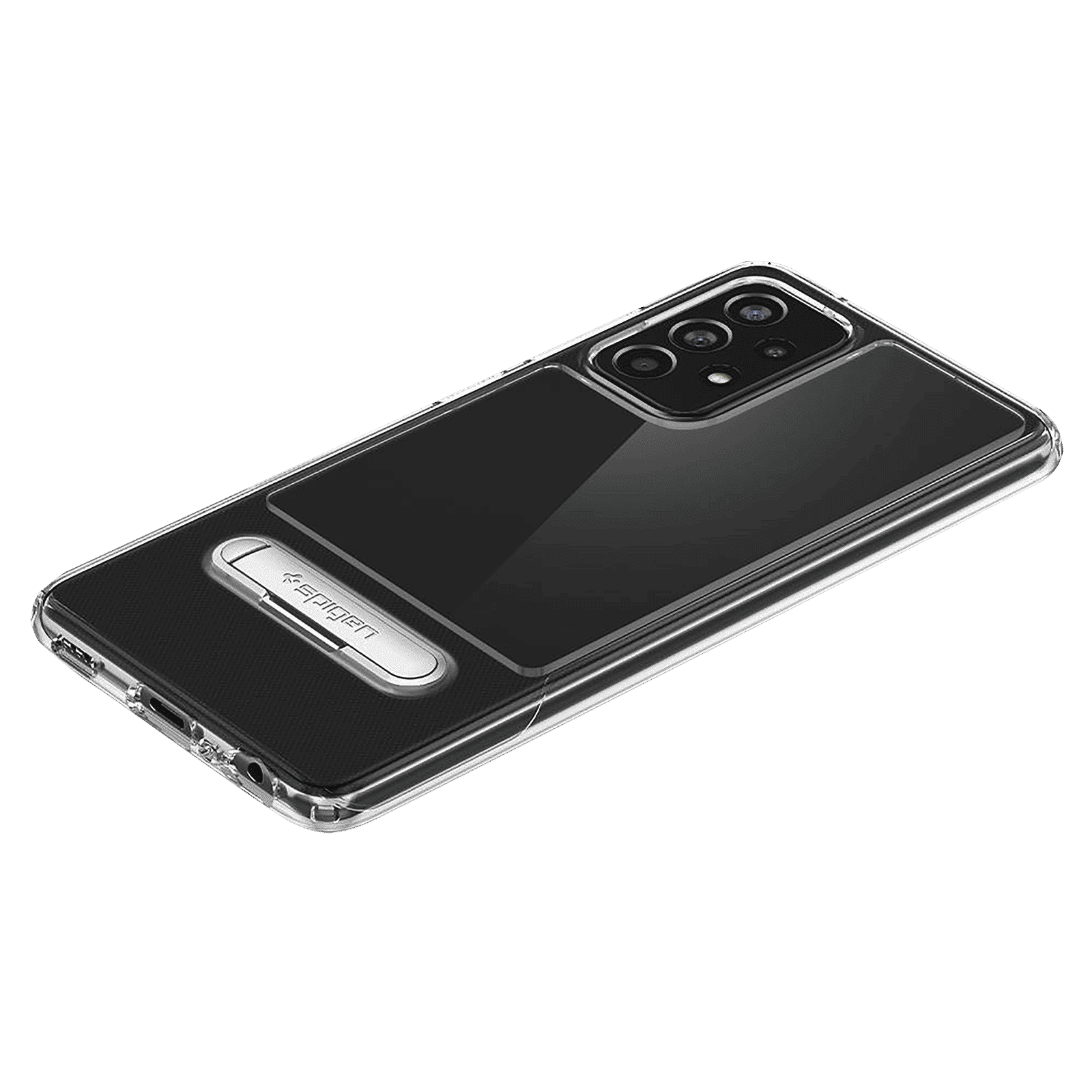 spigen Slim Armor Essential S TPU & PC Back Case For Galaxy A52/Galaxy A52 5G (Air Cushion Technology, ACS02523, Crystal Clear)_7