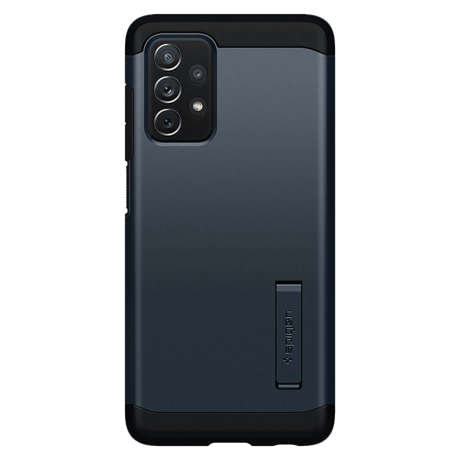 spigen Tough Armor TPU & Polycarbonate Back Case with Stand for SAMSUNG Galaxy A72 (Wireless Charging Compatible, Metal Slate) spigen Tough Armor TPU & Polycarbonate Back Case with Stand for SAMSUNG Galaxy A72 (Wireless Charging Compatible, Metal Slate)_4