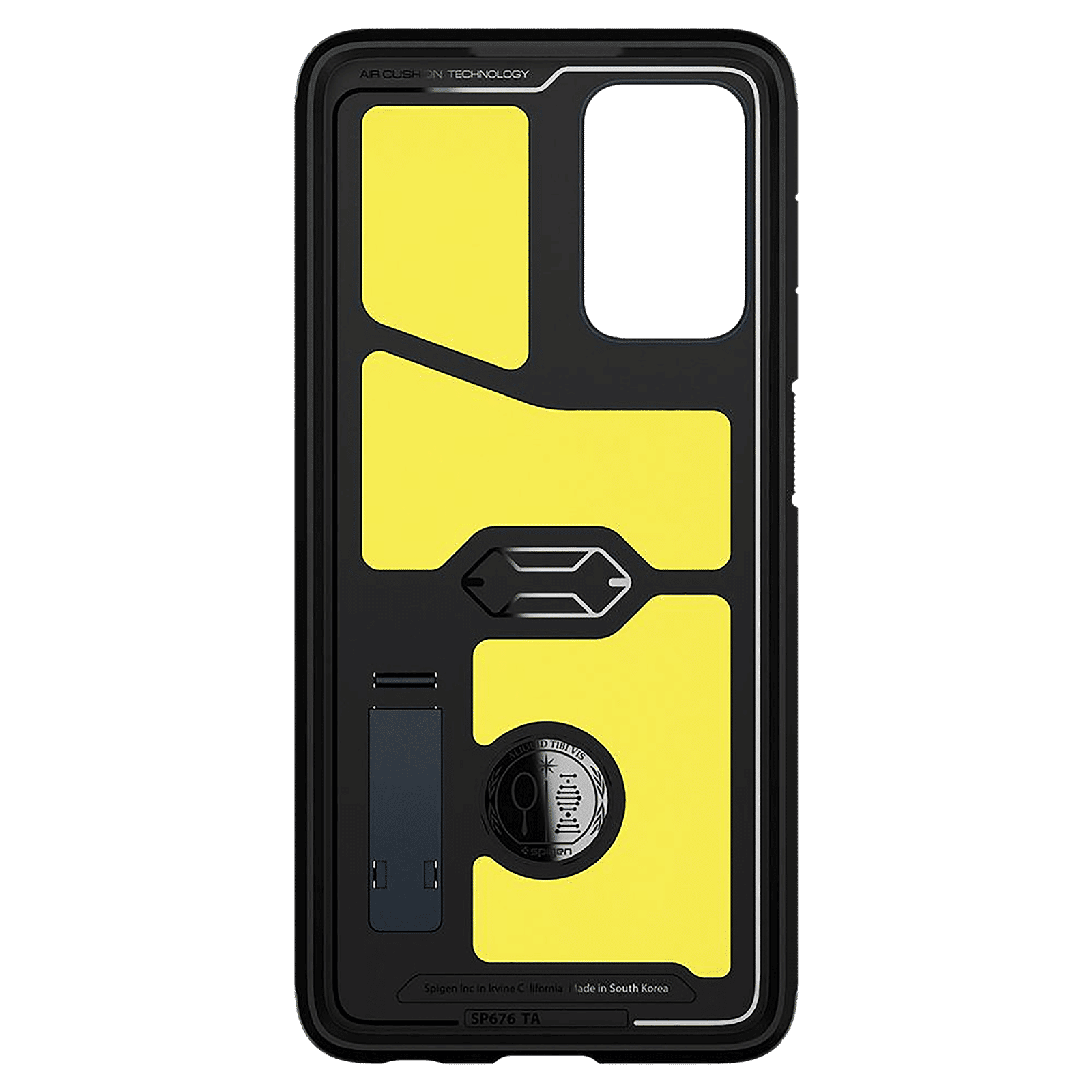 spigen Tough Armor TPU & Polycarbonate Back Case with Stand for SAMSUNG Galaxy A72 (Wireless Charging Compatible, Metal Slate) spigen Tough Armor TPU & Polycarbonate Back Case with Stand for SAMSUNG Galaxy A72 (Wireless Charging Compatible, Metal Slate)_5