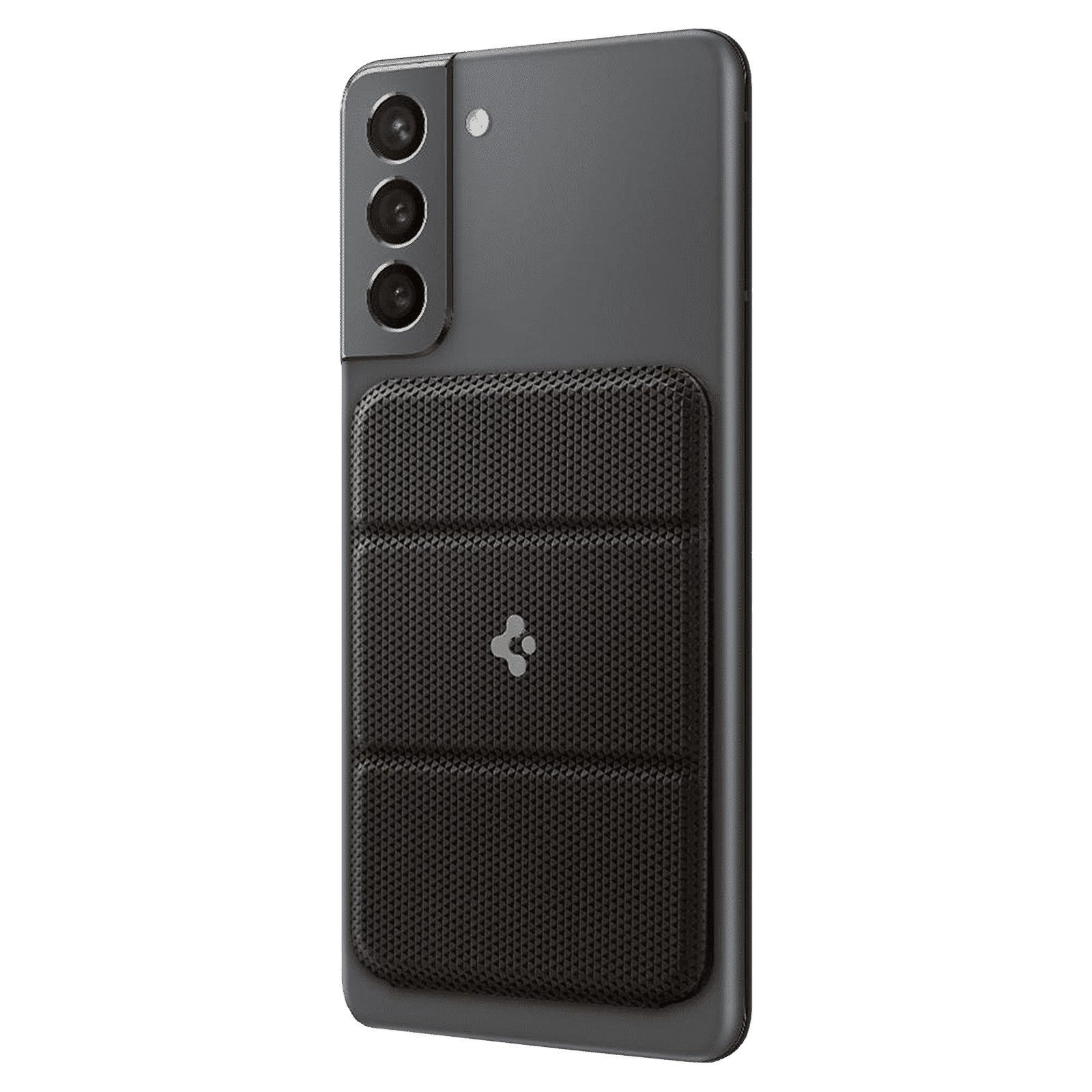 spigen Smart Fold Polyurethane Leather Mobile Attachment (Tri Fold Design, AMP02835, Gunmetal)_19