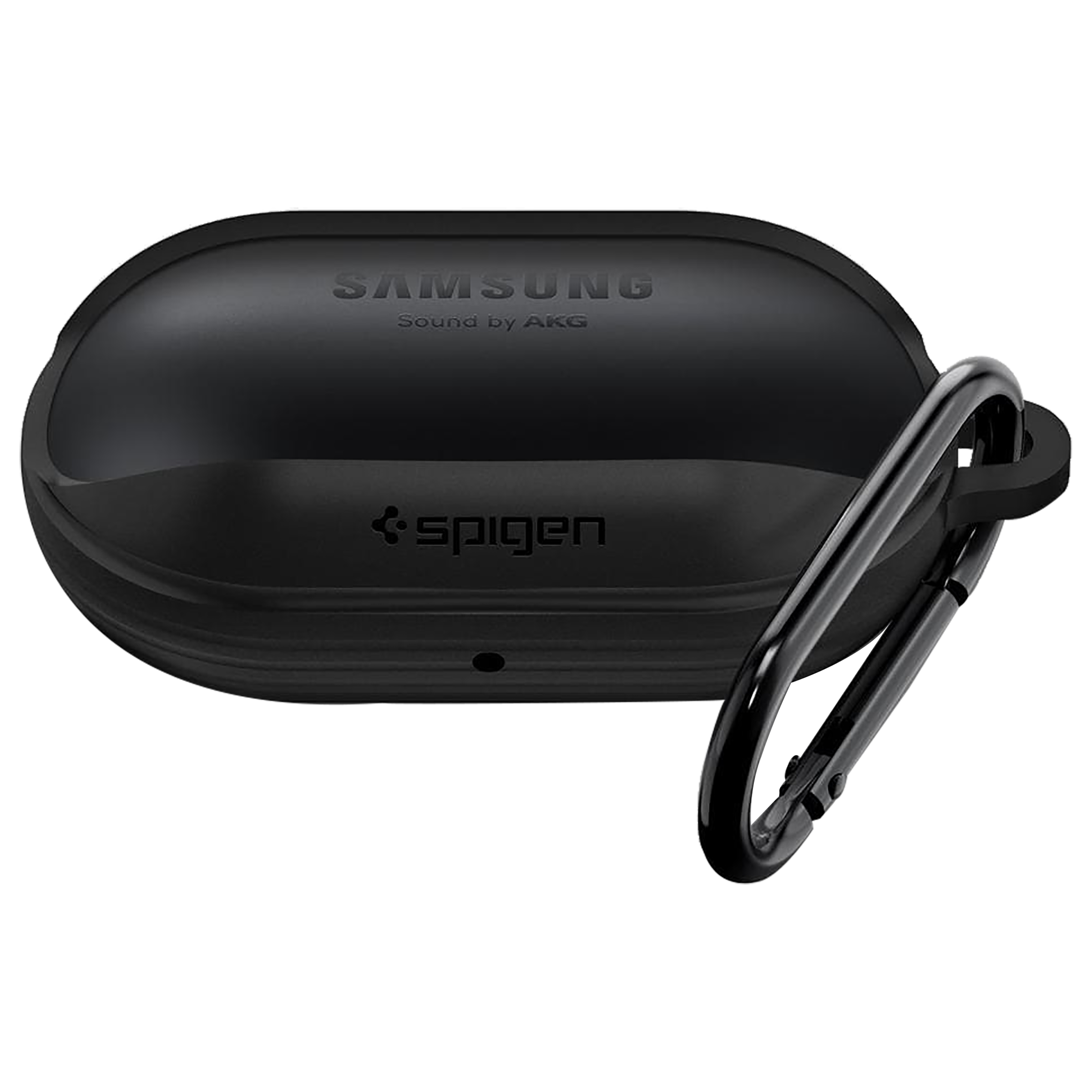 spigen Liquid Air Silicone Full Cover Case For Galaxy Buds+/Galaxy Buds (Precise Cutouts, ASD00260, Black)_1