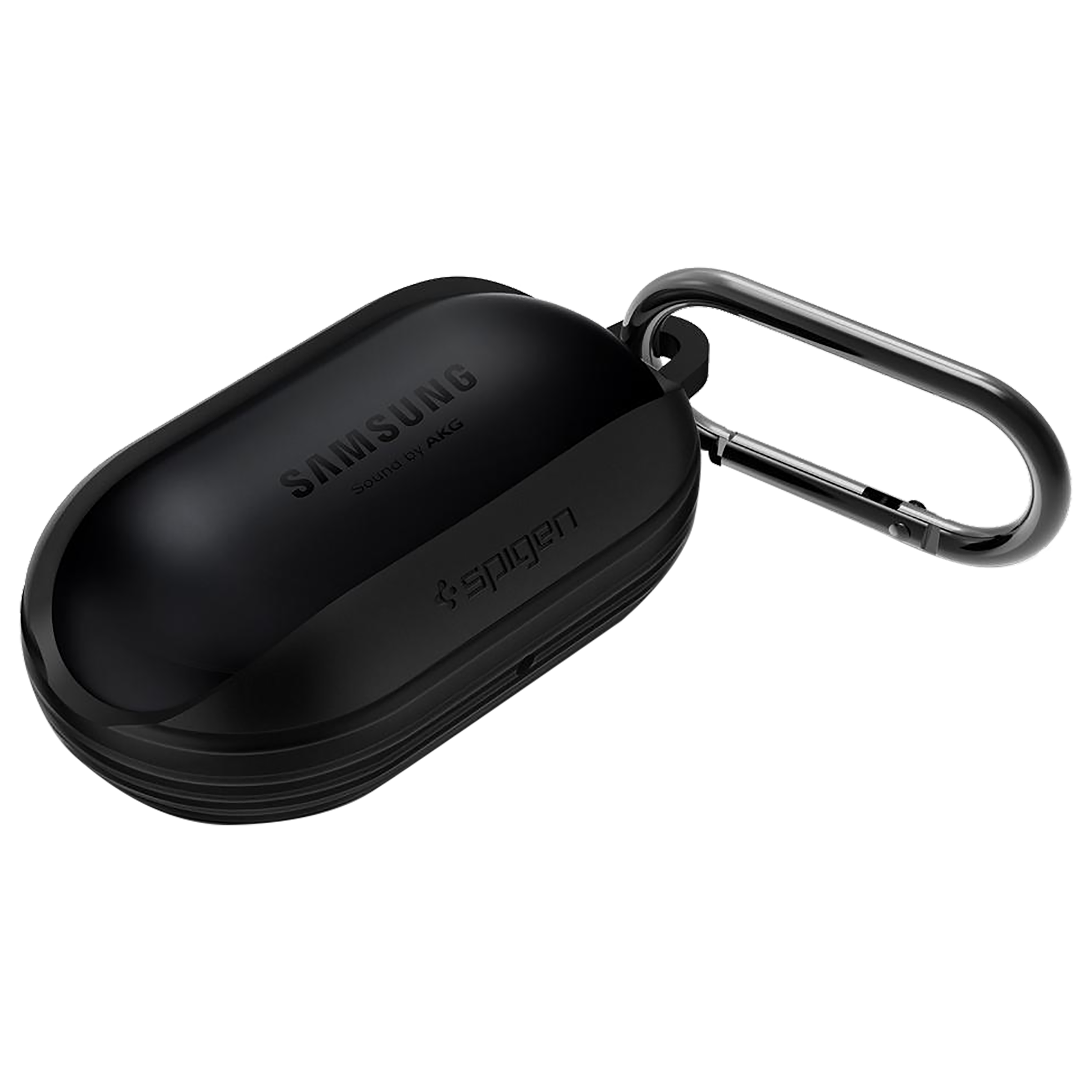 spigen Liquid Air Silicone Full Cover Case For Galaxy Buds+/Galaxy Buds (Precise Cutouts, ASD00260, Black)_4