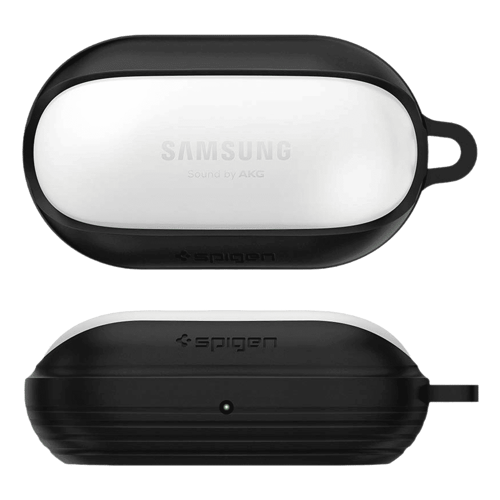 spigen Liquid Air Silicone Full Cover Case For Galaxy Buds+/Galaxy Buds (Precise Cutouts, ASD00260, Black)_7