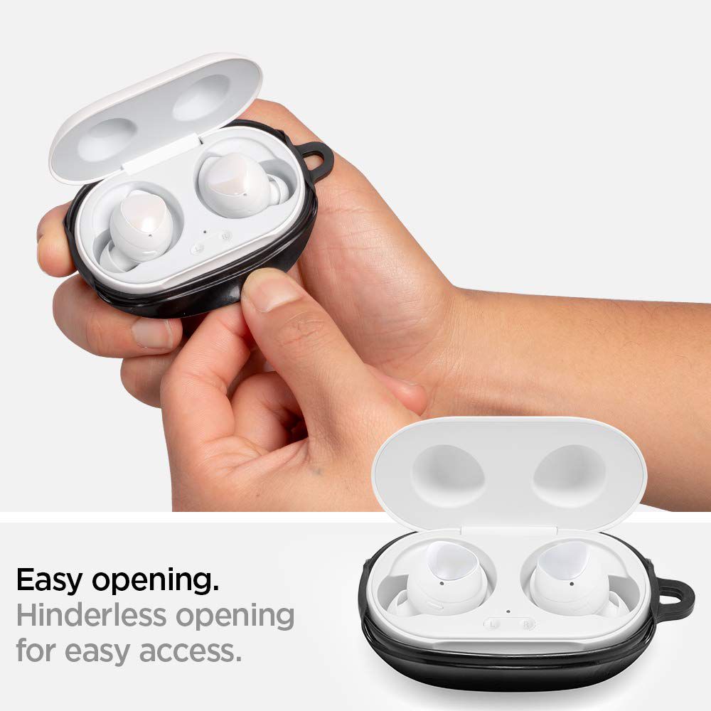 spigen Liquid Air Silicone Full Cover Case For Galaxy Buds+/Galaxy Buds (Precise Cutouts, ASD00260, Black)_9