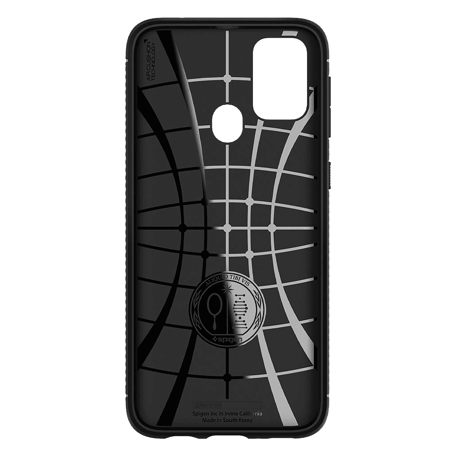 spigen Rugged Armor TPU Back Cover for SAMSUNG Galaxy M31, M31 Prime, F41 (Air Cushion Technology, Matte Black)_4