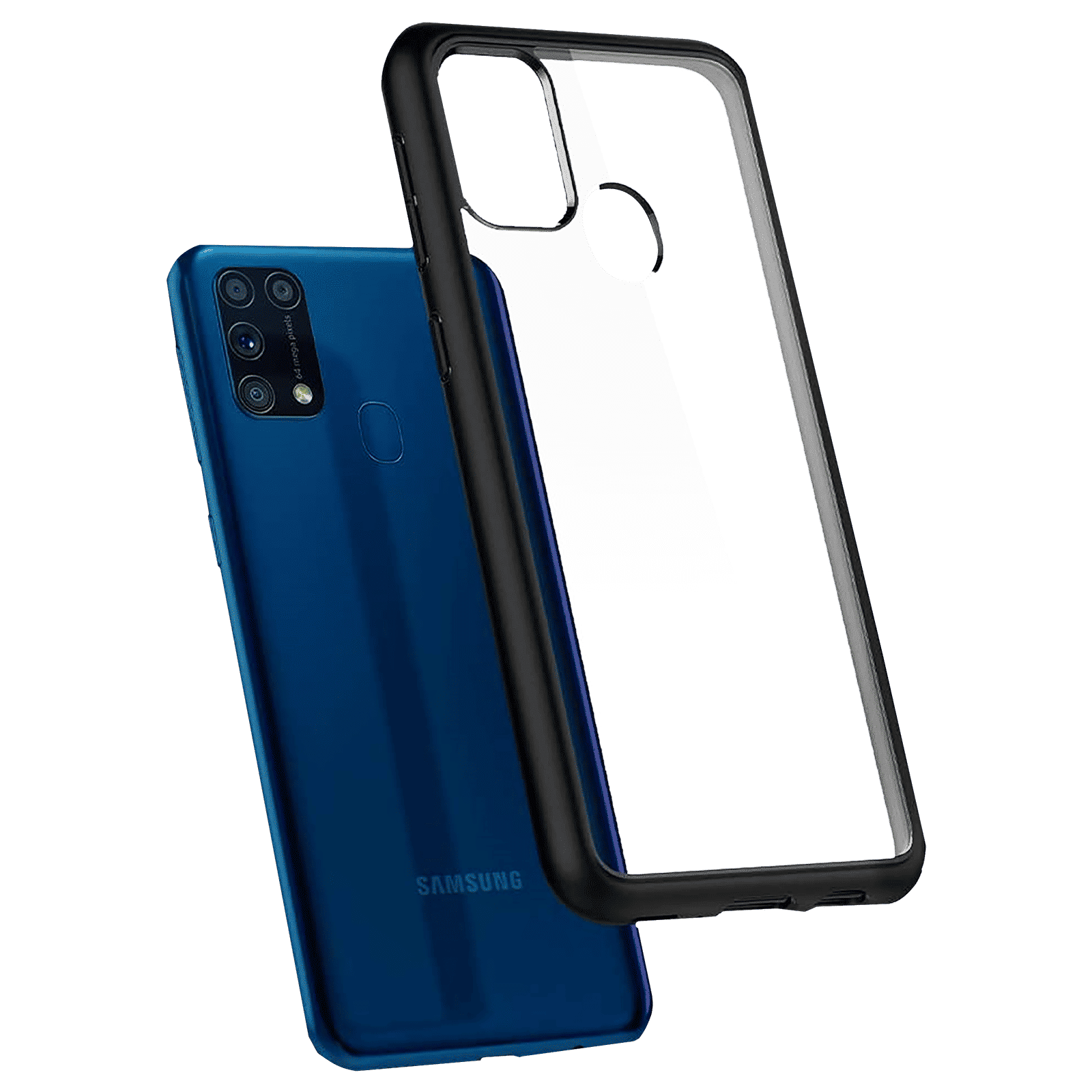 spigen Ultra Hybrid Polycarbonate & TPU Back Cover for SAMSUNG Galaxy M31 (Air Cushion Technology, Matte Black)_8
