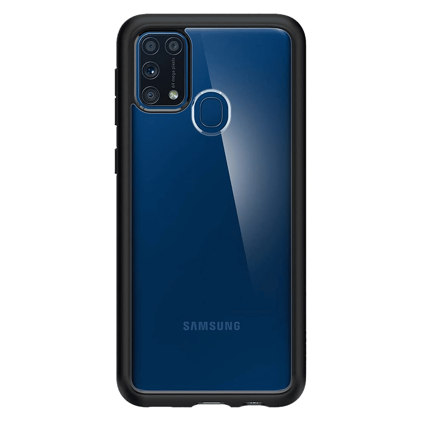 spigen Ultra Hybrid Polycarbonate & TPU Back Cover for SAMSUNG Galaxy M31 (Air Cushion Technology, Matte Black)_3