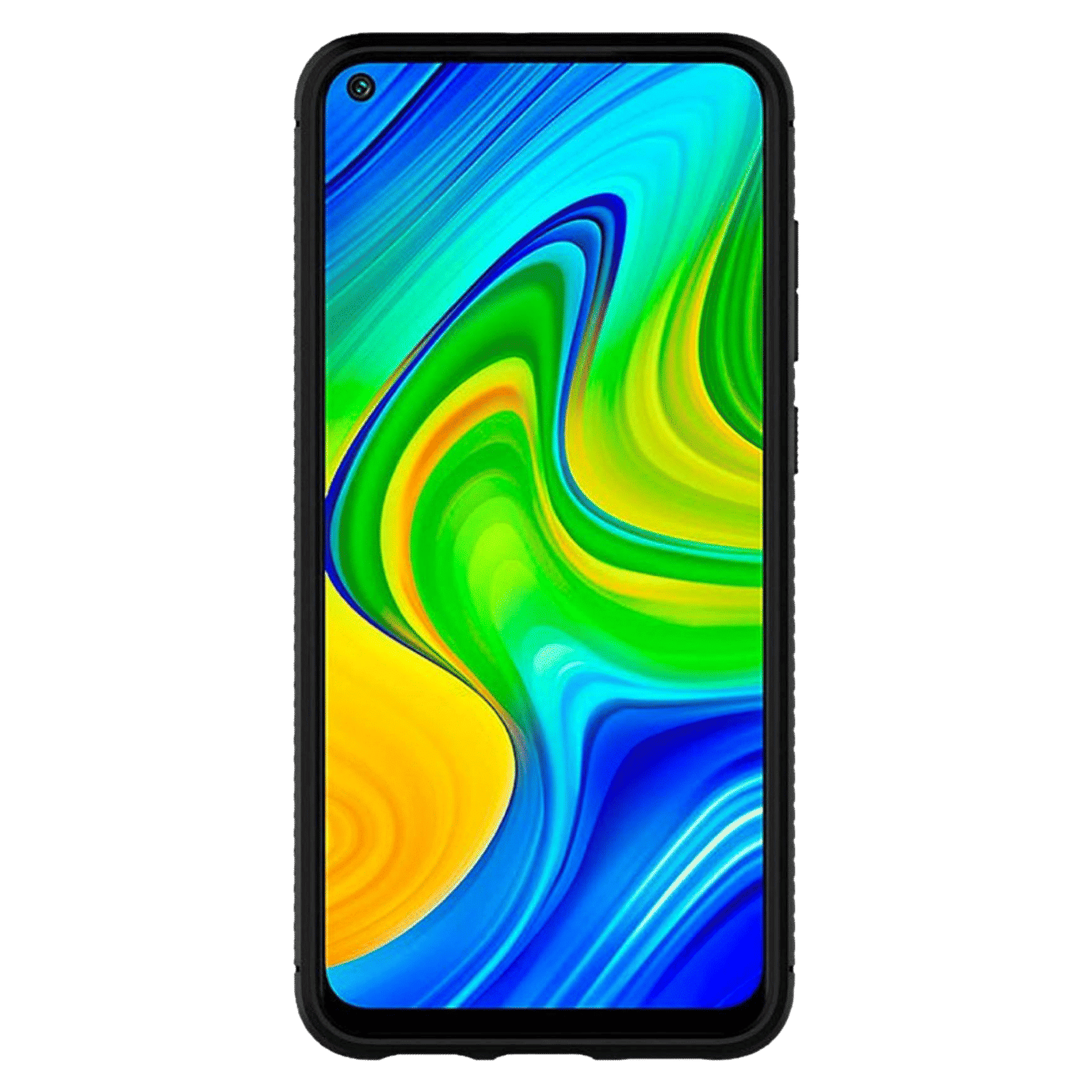 spigen Rugged Armor TPU Back Case For Redmi Note 9 (Air Cushion Technology, ACS01192, Matte Black)_3