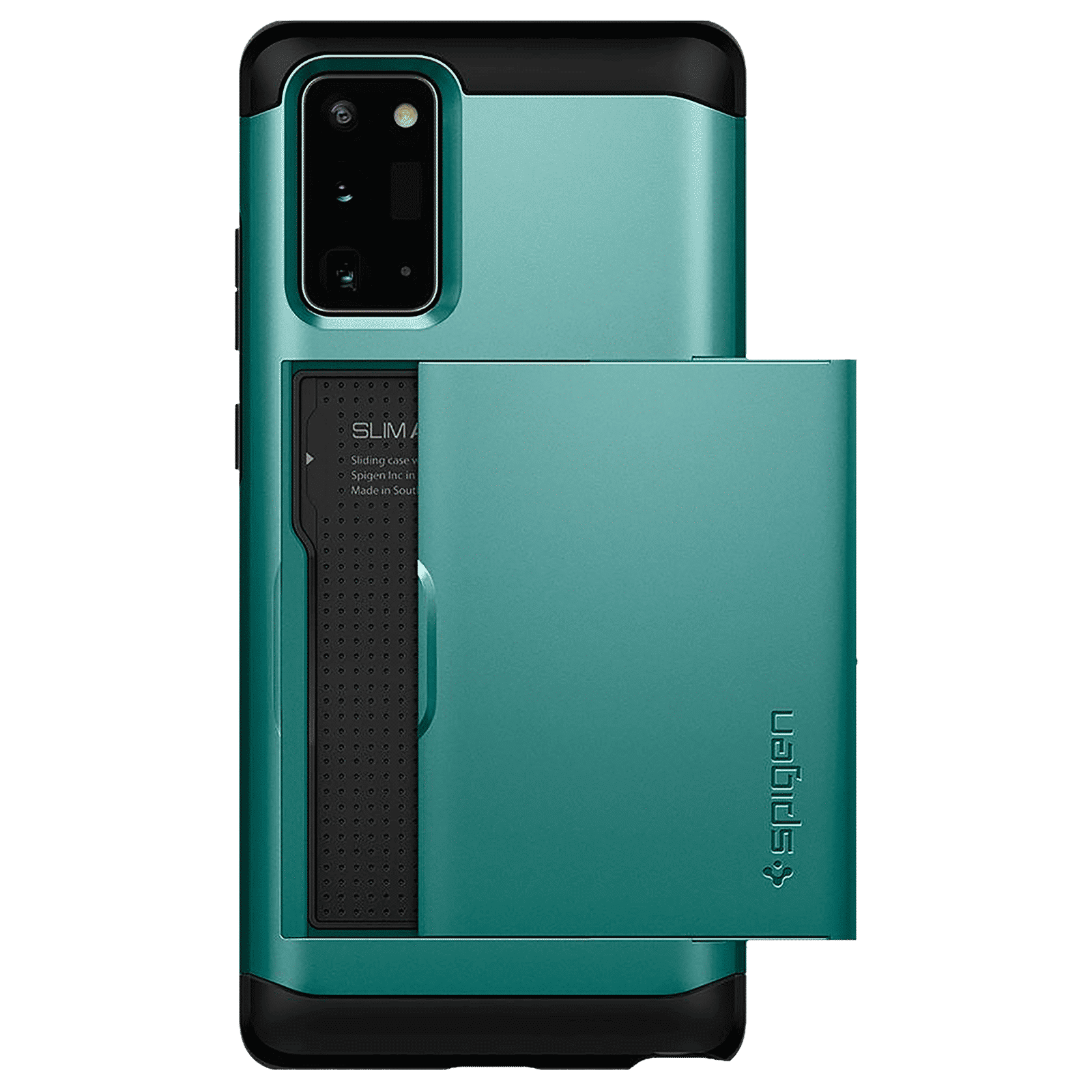 spigen Slim Armor CS TPU & Polycarbonate Back Cover for SAMSUNG Galaxy Note 20 (Wireless Charging Compatible, Green)_9