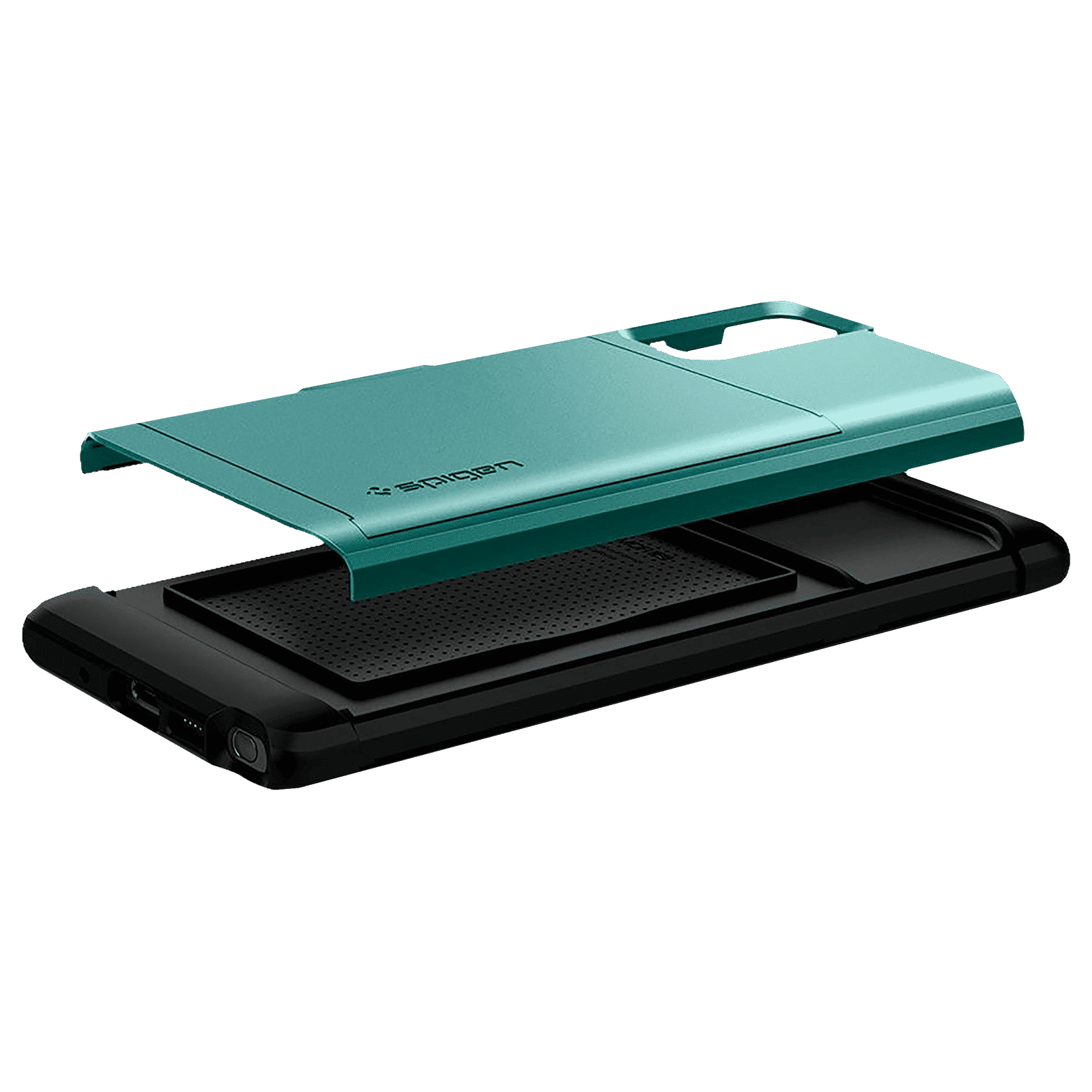 spigen Slim Armor CS TPU & Polycarbonate Back Cover for SAMSUNG Galaxy Note 20 (Wireless Charging Compatible, Green)_10