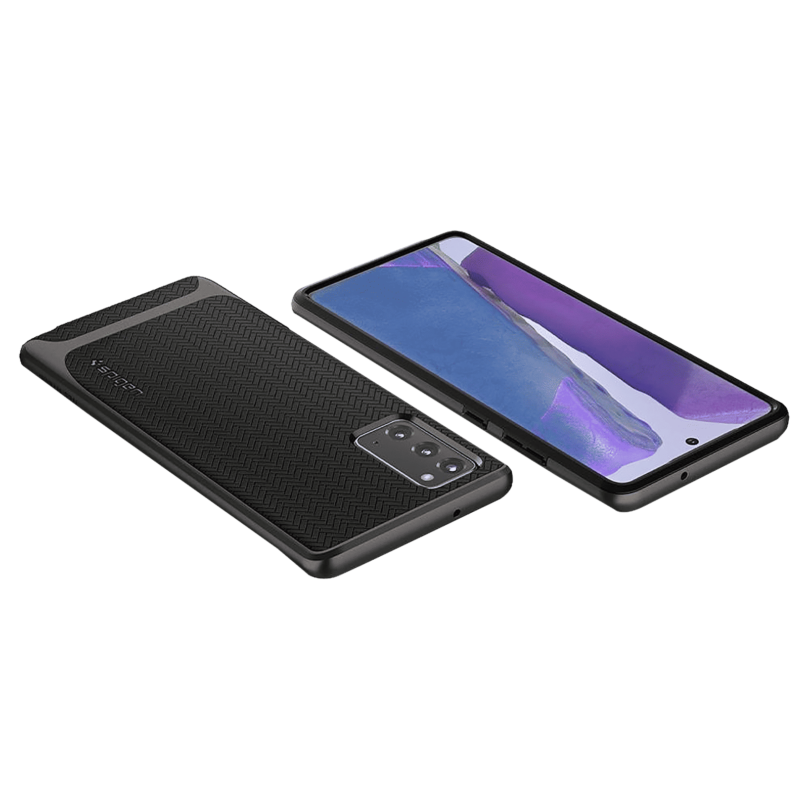 spigen Neo Hybrid TPU & PC Back Case For Galaxy Note 20 5G (Air Cushion Technology, ACS01425, Gunmetal)_9