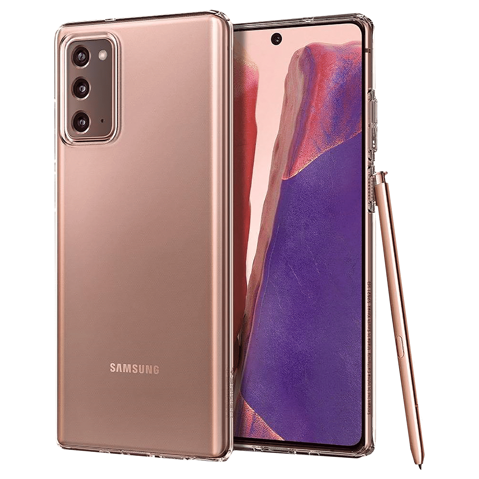 spigen Liquid Crystal TPU & Polycarbonate Back Cover for SAMSUNG Galaxy Note 20 (Wireless Charging Compatible, Crystal Clear)_1