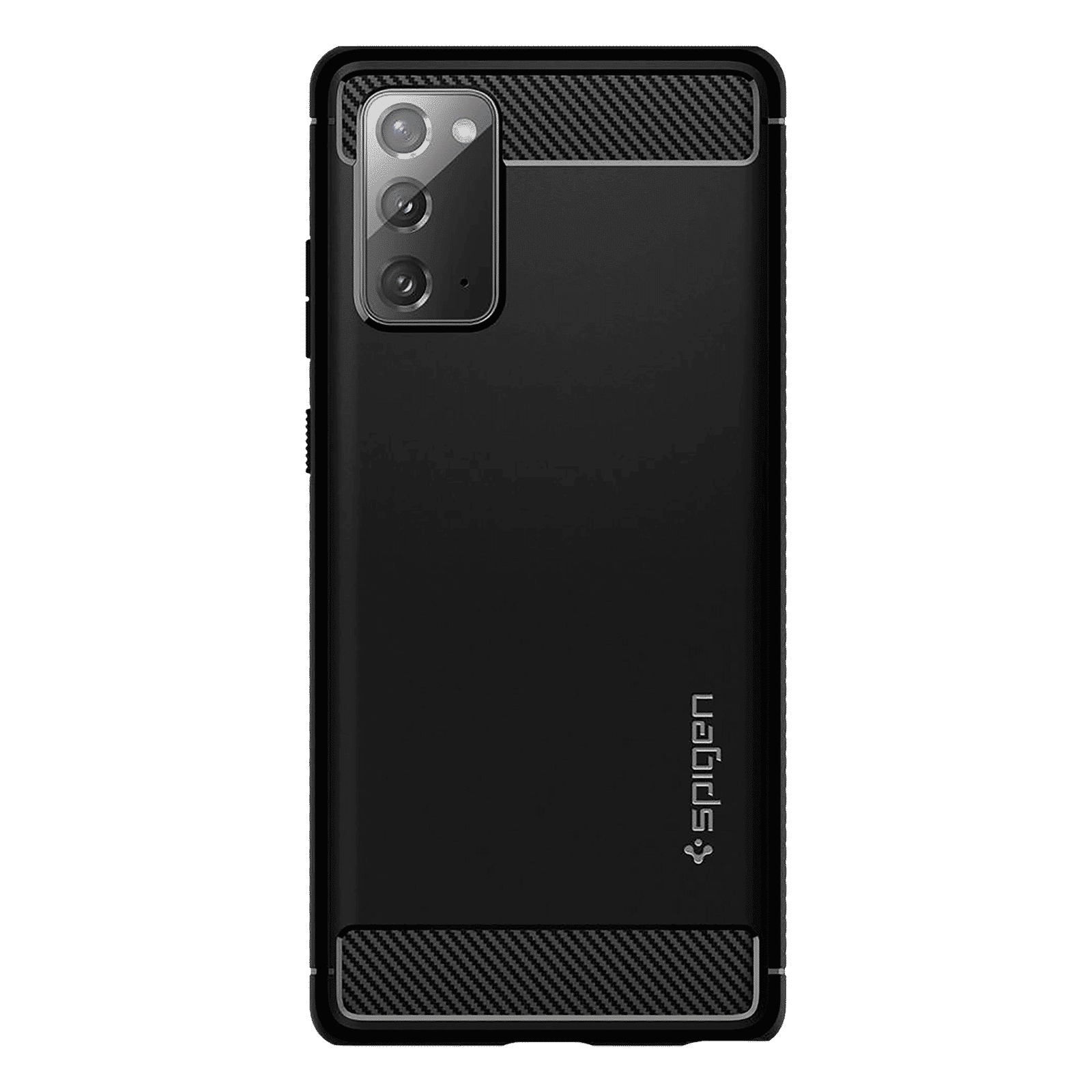 spigen Rugged Armor TPU & PC Back Case For Galaxy Note 20 5G (Air Cushion Technology, ACS01417, Matte Black)_5