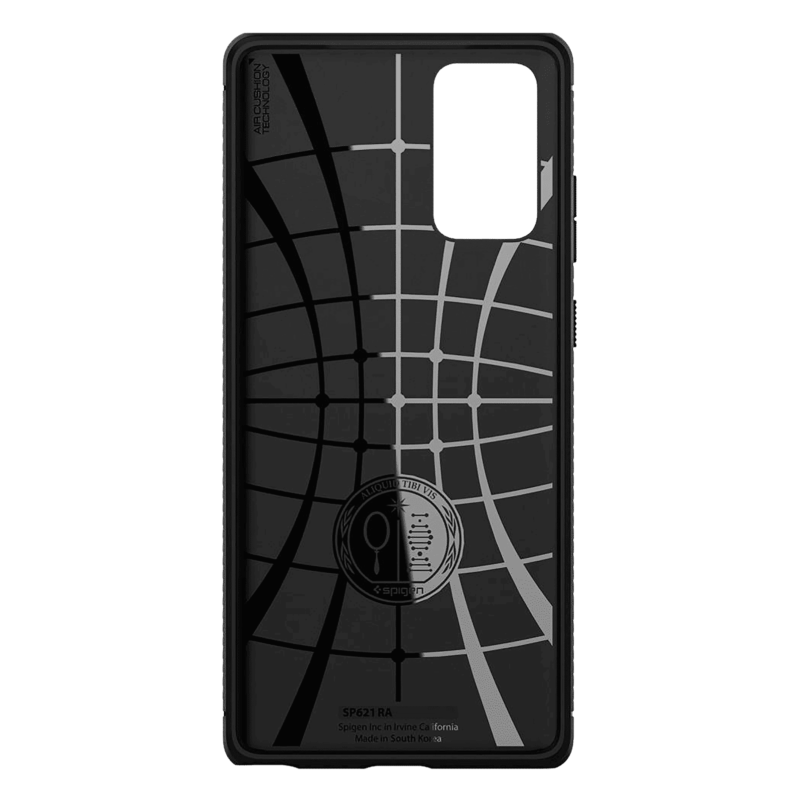 spigen Rugged Armor TPU & PC Back Case For Galaxy Note 20 5G (Air Cushion Technology, ACS01417, Matte Black)_6