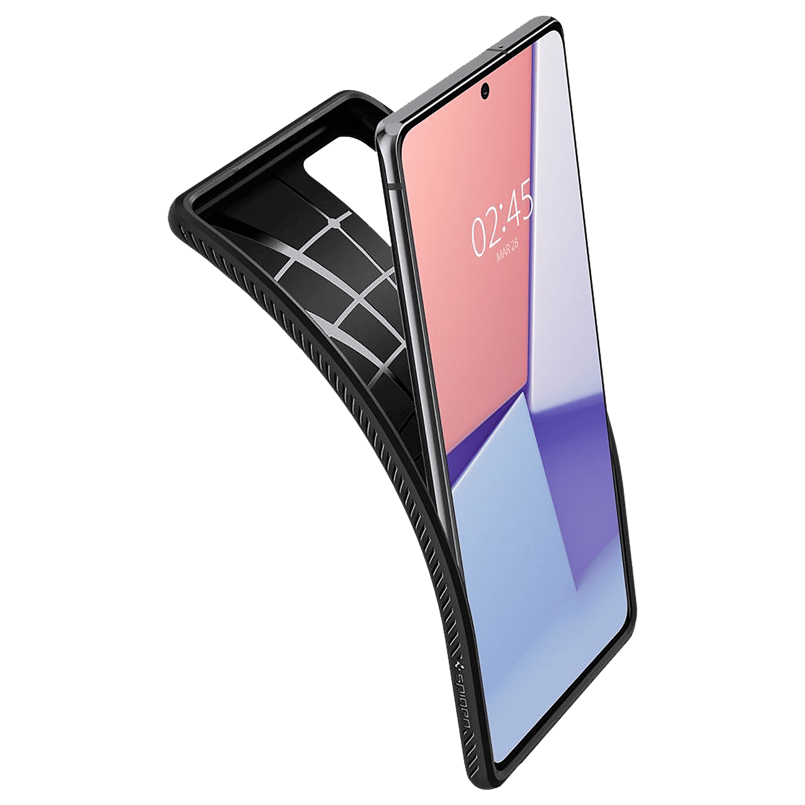 spigen Liquid Air TPU Back Cover for SAMSUNG Galaxy Note 20 (Supports Wireless Charging, Matte Black)_9