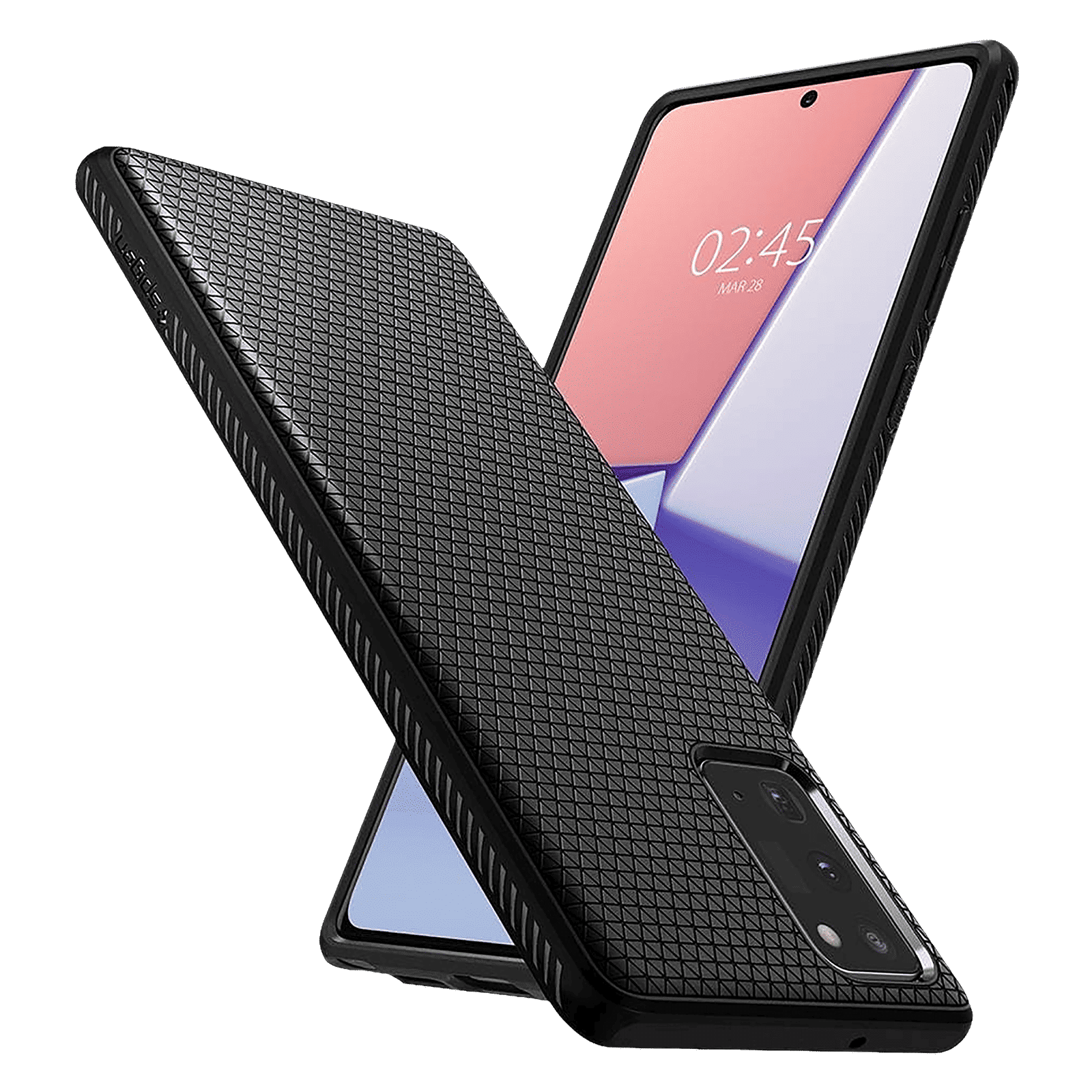 spigen Liquid Air TPU Back Cover for SAMSUNG Galaxy Note 20 (Supports Wireless Charging, Matte Black)_10