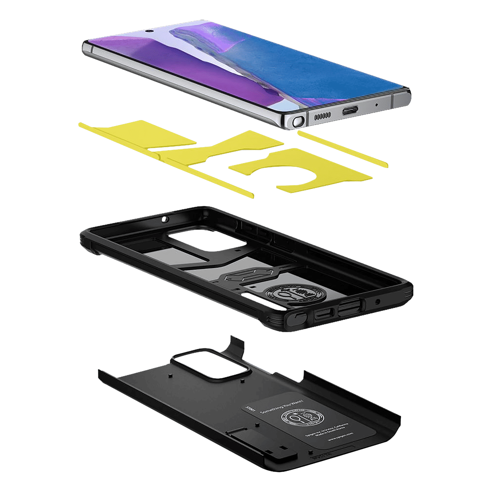 spigen Tough Armor TPU & Polycarbonate Back Case with Stand for SAMSUNG Galaxy Note 20 (Wireless Charging Compatible, Black) spigen Tough Armor TPU & Polycarbonate Back Case with Stand for SAMSUNG Galaxy Note 20 (Wireless Charging Compatible, Black)_9