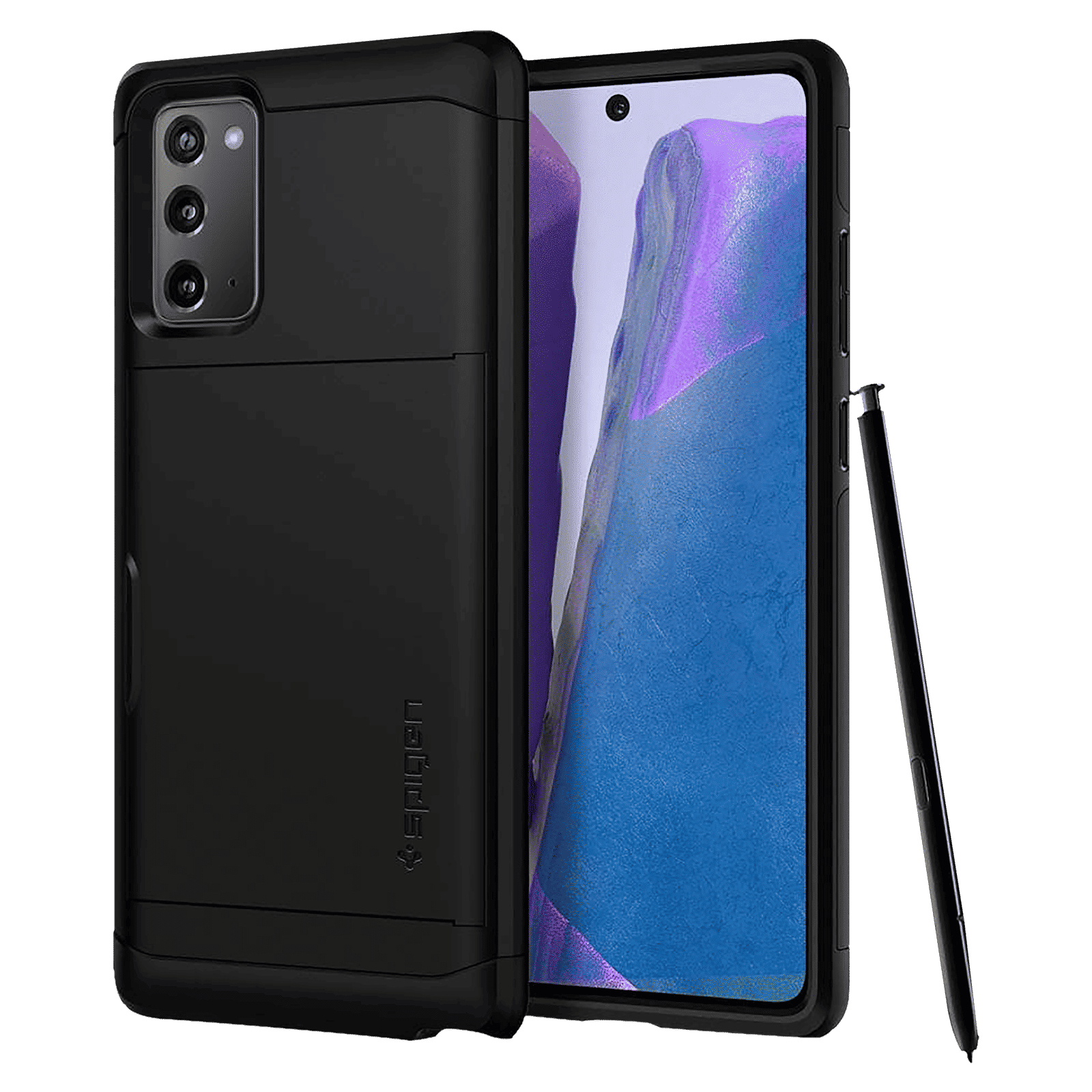 spigen Slim Armor CS TPU & Polycarbonate Back Cover for SAMSUNG Galaxy Note 20 (Wireless Charging Compatible, Black)_1