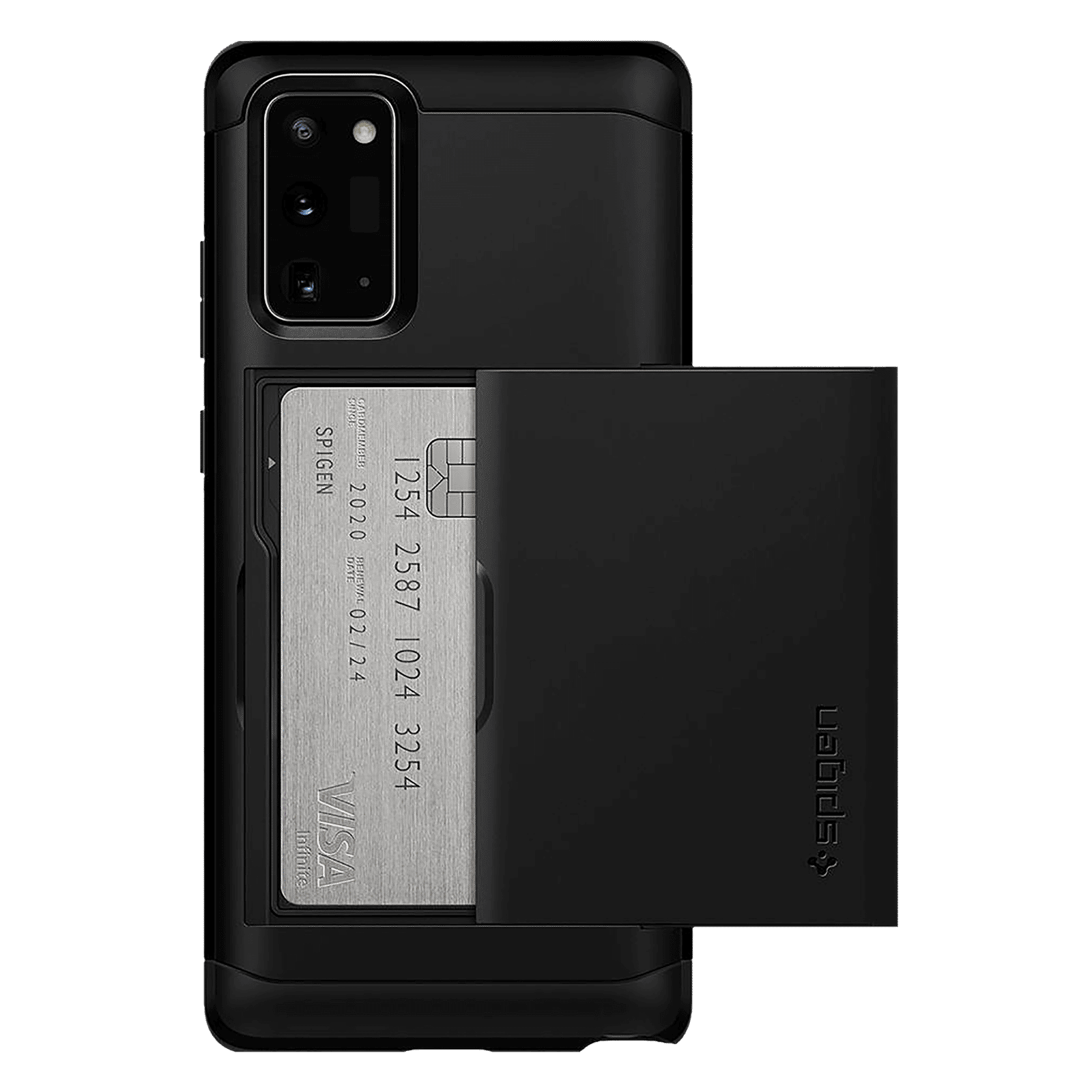 spigen Slim Armor CS TPU & Polycarbonate Back Cover for SAMSUNG Galaxy Note 20 (Wireless Charging Compatible, Black)_9
