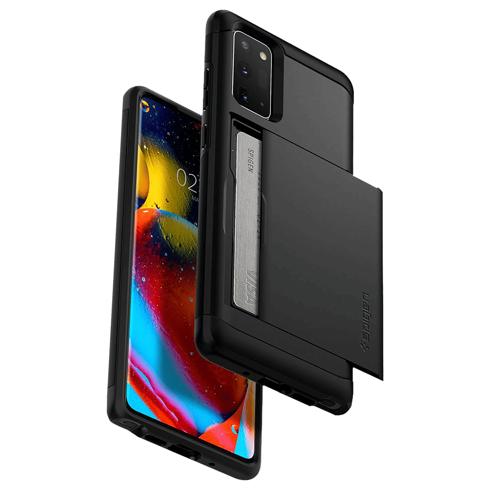 spigen Slim Armor CS TPU & Polycarbonate Back Cover for SAMSUNG Galaxy Note 20 (Wireless Charging Compatible, Black)_12