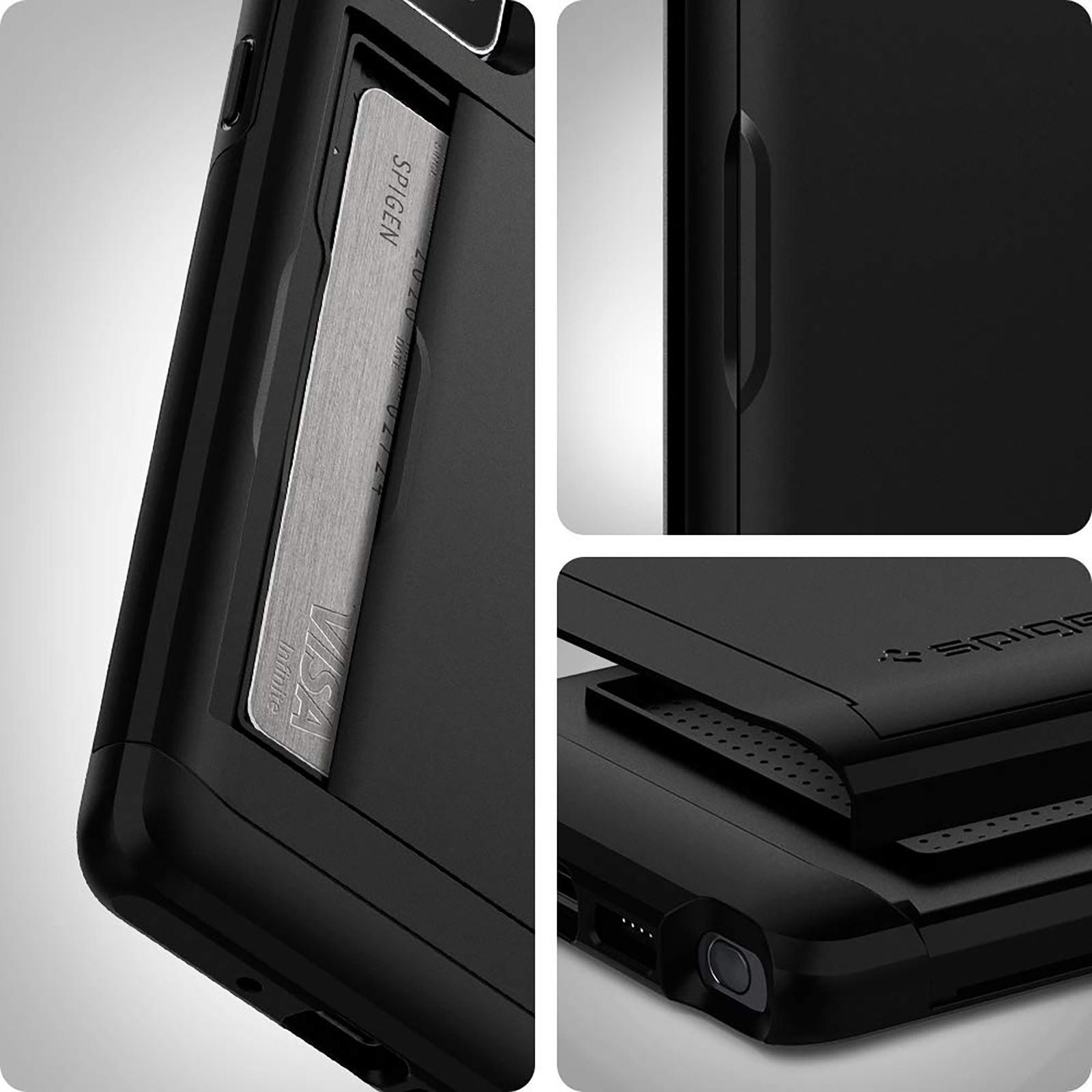 spigen Slim Armor CS TPU & Polycarbonate Back Cover for SAMSUNG Galaxy Note 20 (Wireless Charging Compatible, Black)_14