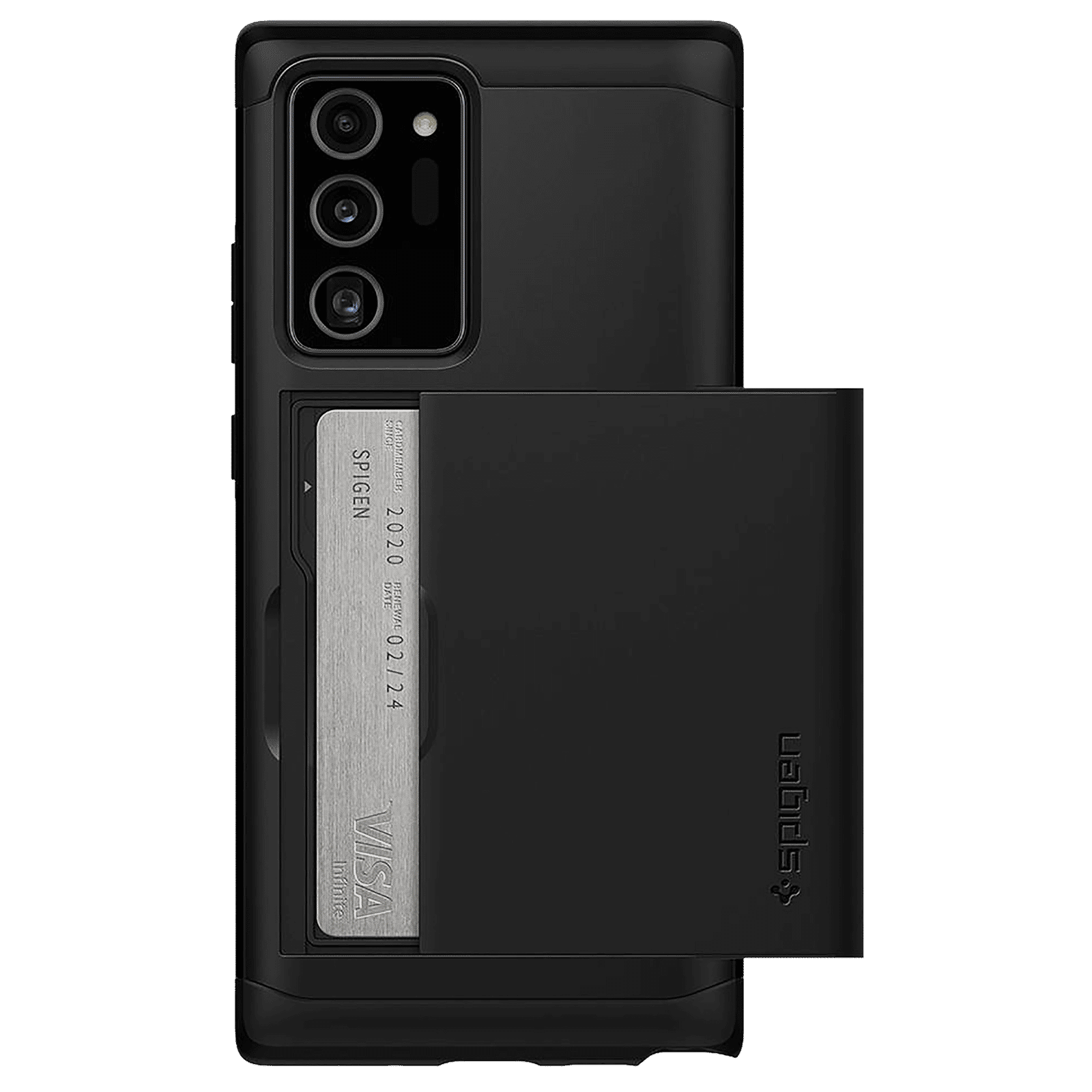 spigen Slim Armor CS TPU & PC Back Case For Galaxy Note 20 Ultra 5G (Air Cushion Technology, ACS01398, Black)_10