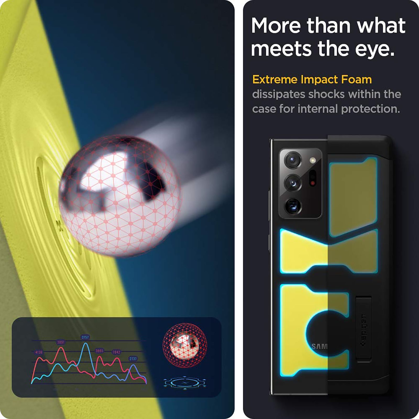 spigen Tough Armor TPU & Polycarbonate Back Case with Stand for SAMSUNG Galaxy Note 20 Ultra 5G (Wireless Charging Compatible, Black)_9