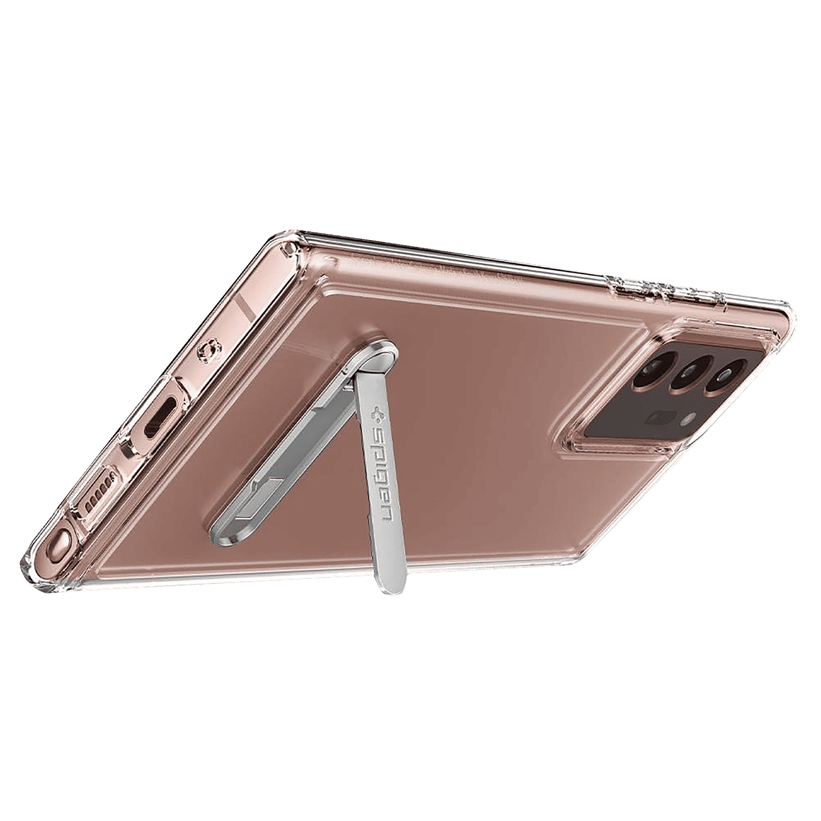 spigen Ultra Hybrid S Hard Polycarbonate & TPU Back Cover for SAMSUNG Galaxy Note 20 Ultra (Air Cushion Technology, Crystal Clear)_7