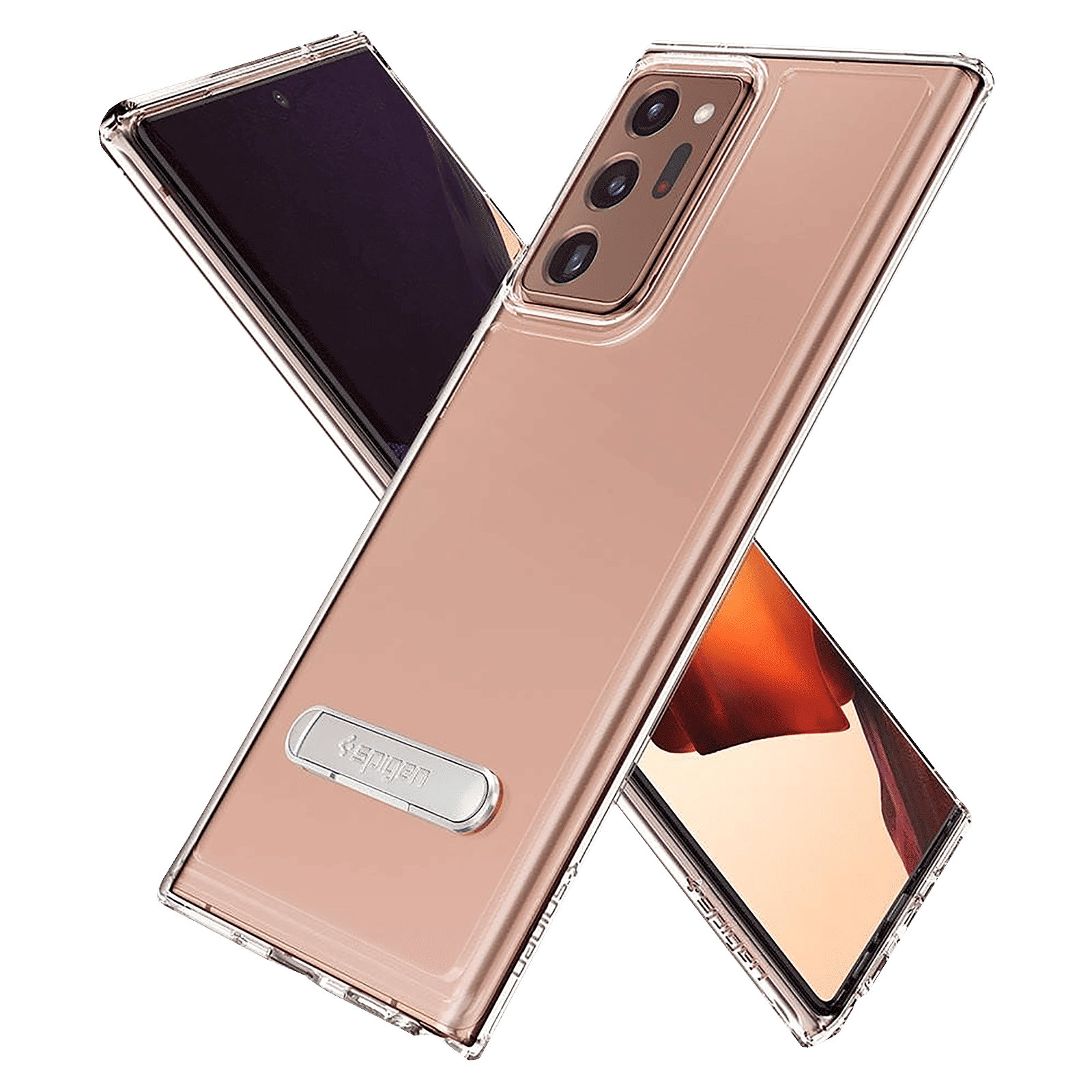 spigen Ultra Hybrid S Hard Polycarbonate & TPU Back Cover for SAMSUNG Galaxy Note 20 Ultra (Air Cushion Technology, Crystal Clear)_9