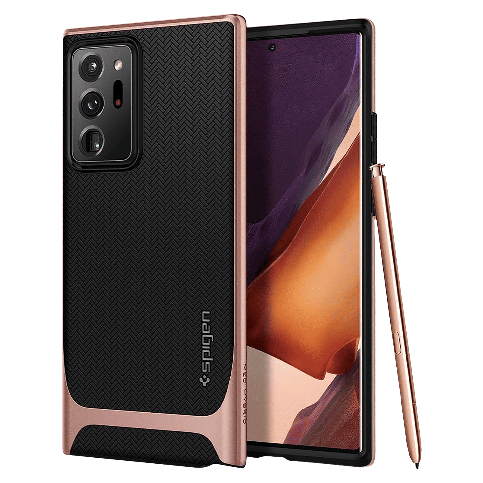 spigen Neo Hybrid TPU & PC Back Case For Galaxy Note 20 Ultra 5G (Air Cushion Technology, ACS01575, Bronze)_1