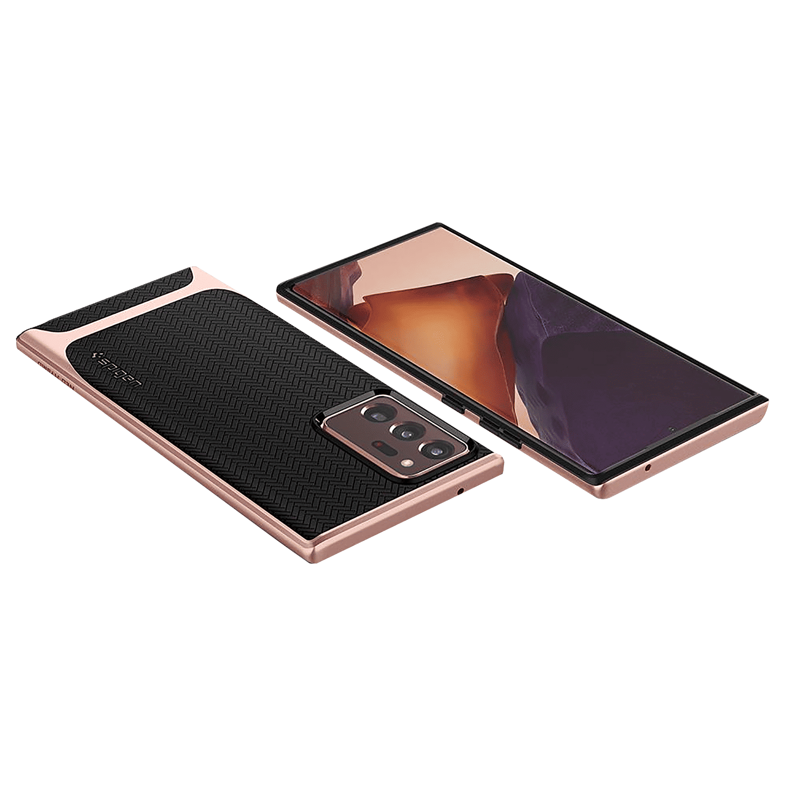 spigen Neo Hybrid TPU & PC Back Case For Galaxy Note 20 Ultra 5G (Air Cushion Technology, ACS01575, Bronze)_9
