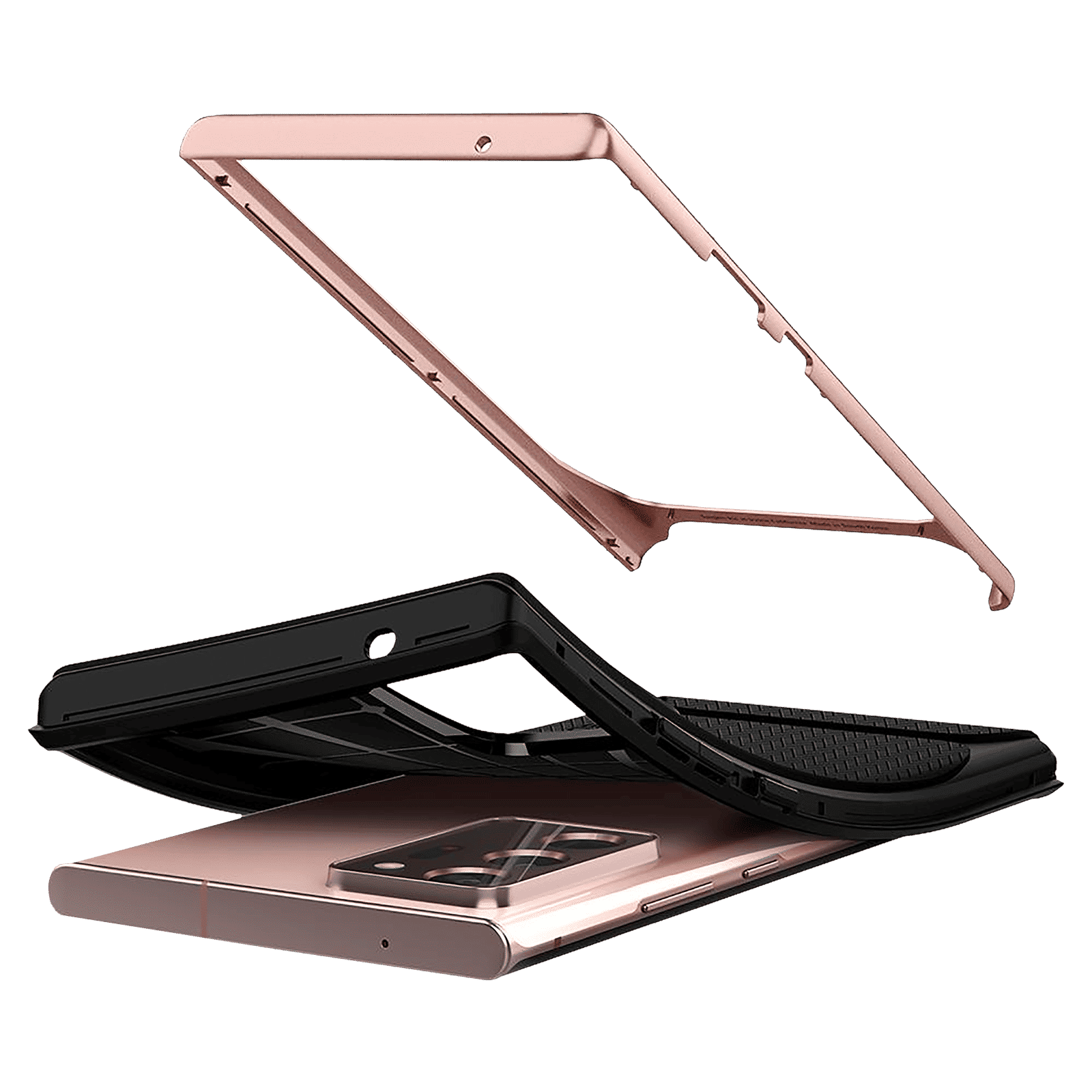 spigen Neo Hybrid TPU & PC Back Case For Galaxy Note 20 Ultra 5G (Air Cushion Technology, ACS01575, Bronze)_10