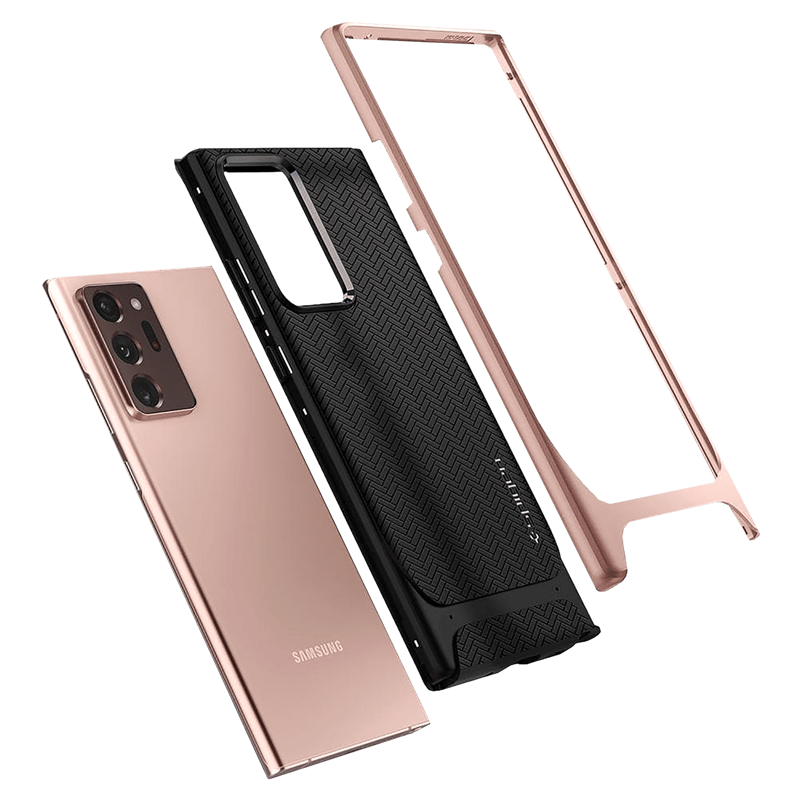 spigen Neo Hybrid TPU & PC Back Case For Galaxy Note 20 Ultra 5G (Air Cushion Technology, ACS01575, Bronze)_11