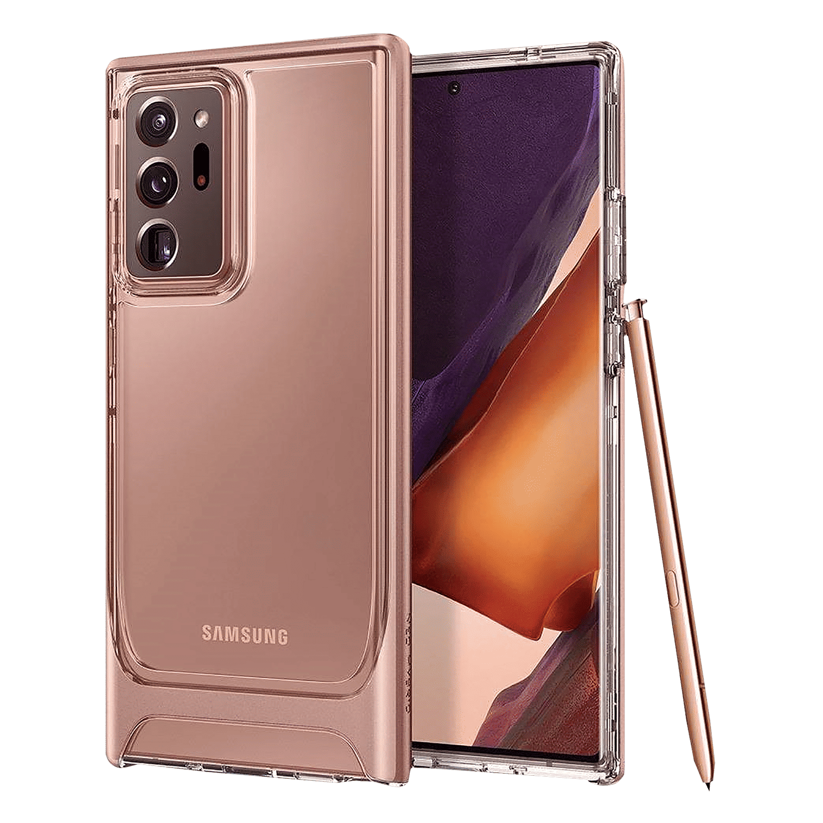 spigen Neo Hybrid Crystal TPU & PC Back Case For Galaxy Note 20 Ultra 5G (Air Cushion Technology, ACS01577, Bronze)_1