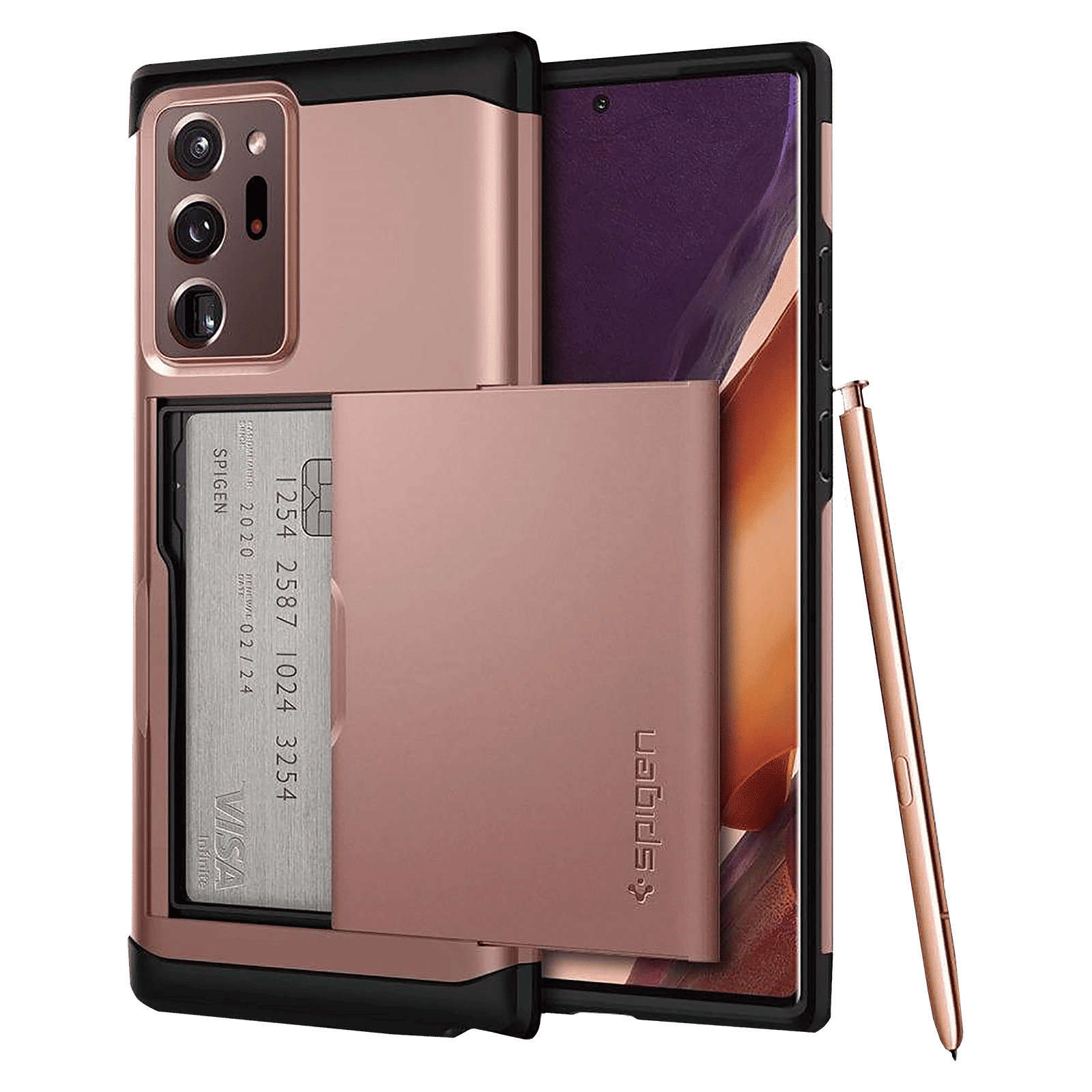 spigen Slim Armor CS TPU & PC Back Case For Galaxy Note 20 Ultra 5G (Air Cushion Technology, ACS01573, Bronze) spigen Slim Armor CS TPU & PC Back Case For Galaxy Note 20 Ultra 5G (Air Cushion Technology, ACS01573, Bronze)_13