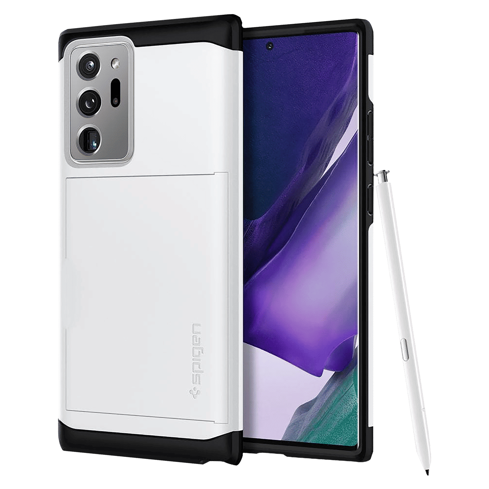 spigen Slim Armor CS TPU & Polycarbonate Back Cover for SAMSUNG Galaxy Note 20 Ultra (Wireless Charging Compatible, White)_1
