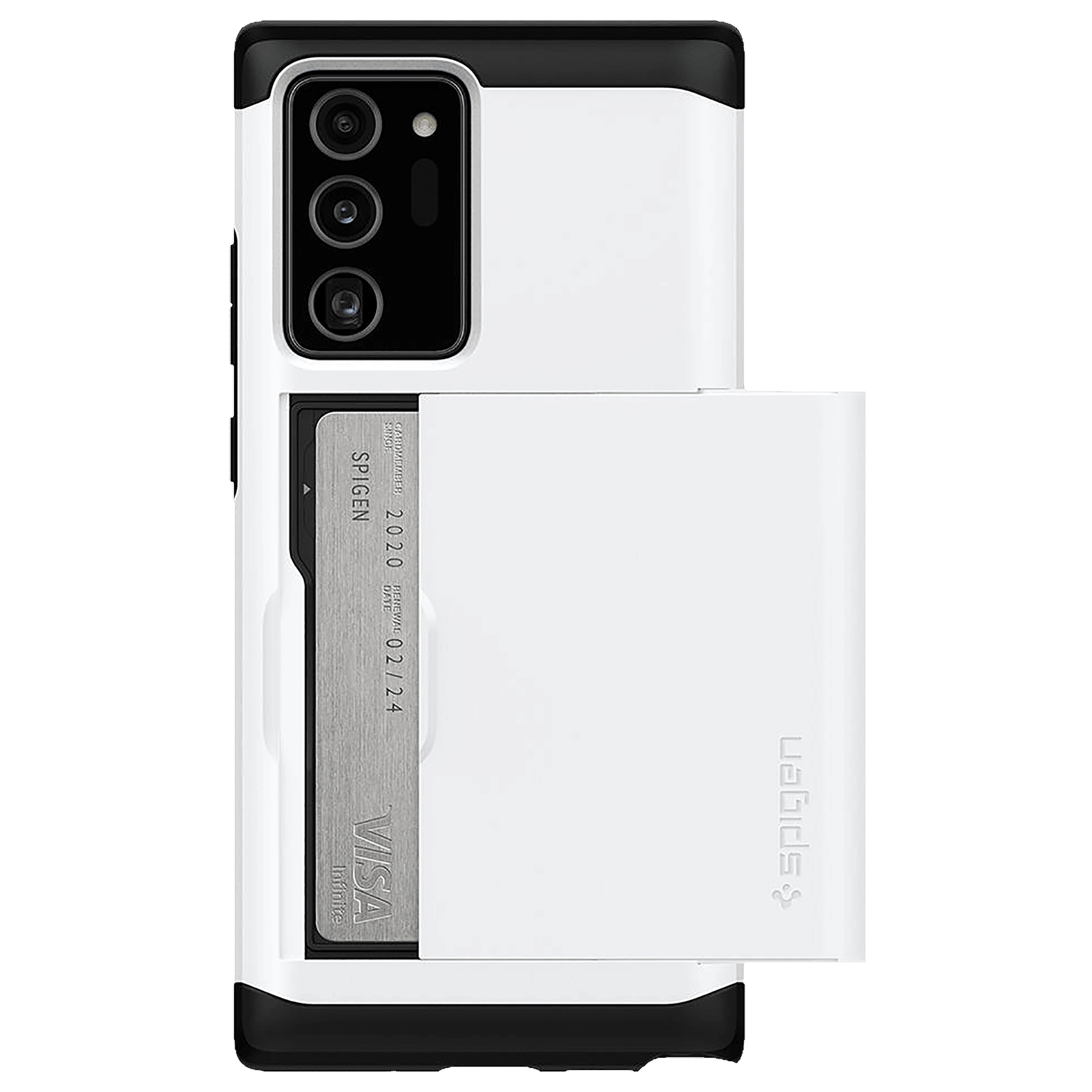 spigen Slim Armor CS TPU & Polycarbonate Back Cover for SAMSUNG Galaxy Note 20 Ultra (Wireless Charging Compatible, White)_9