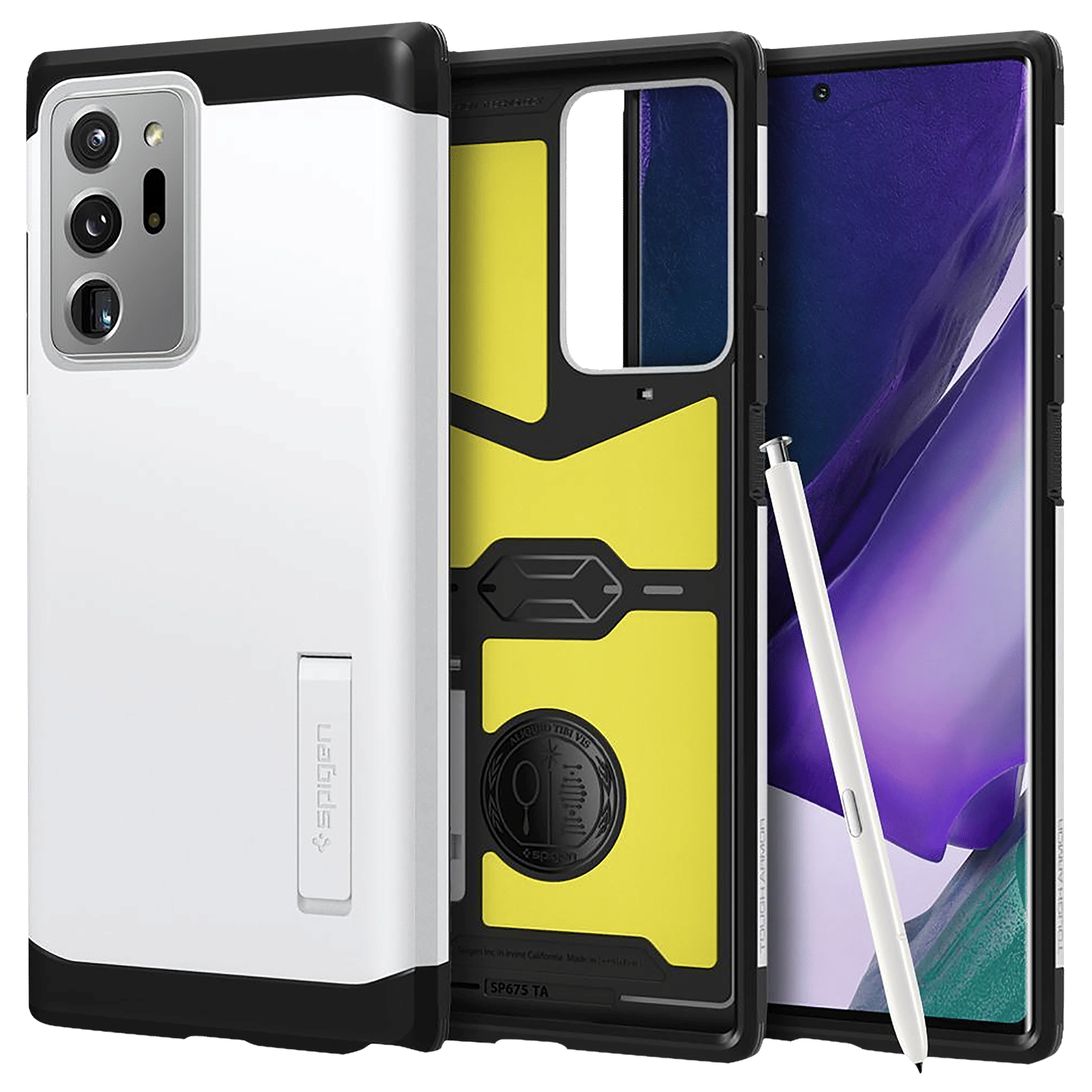 spigen Tough Armor XP TPU Back Case For Galaxy Note 20 Ultra (Sleek Dual Layer Design, ACS01570, Black)_1