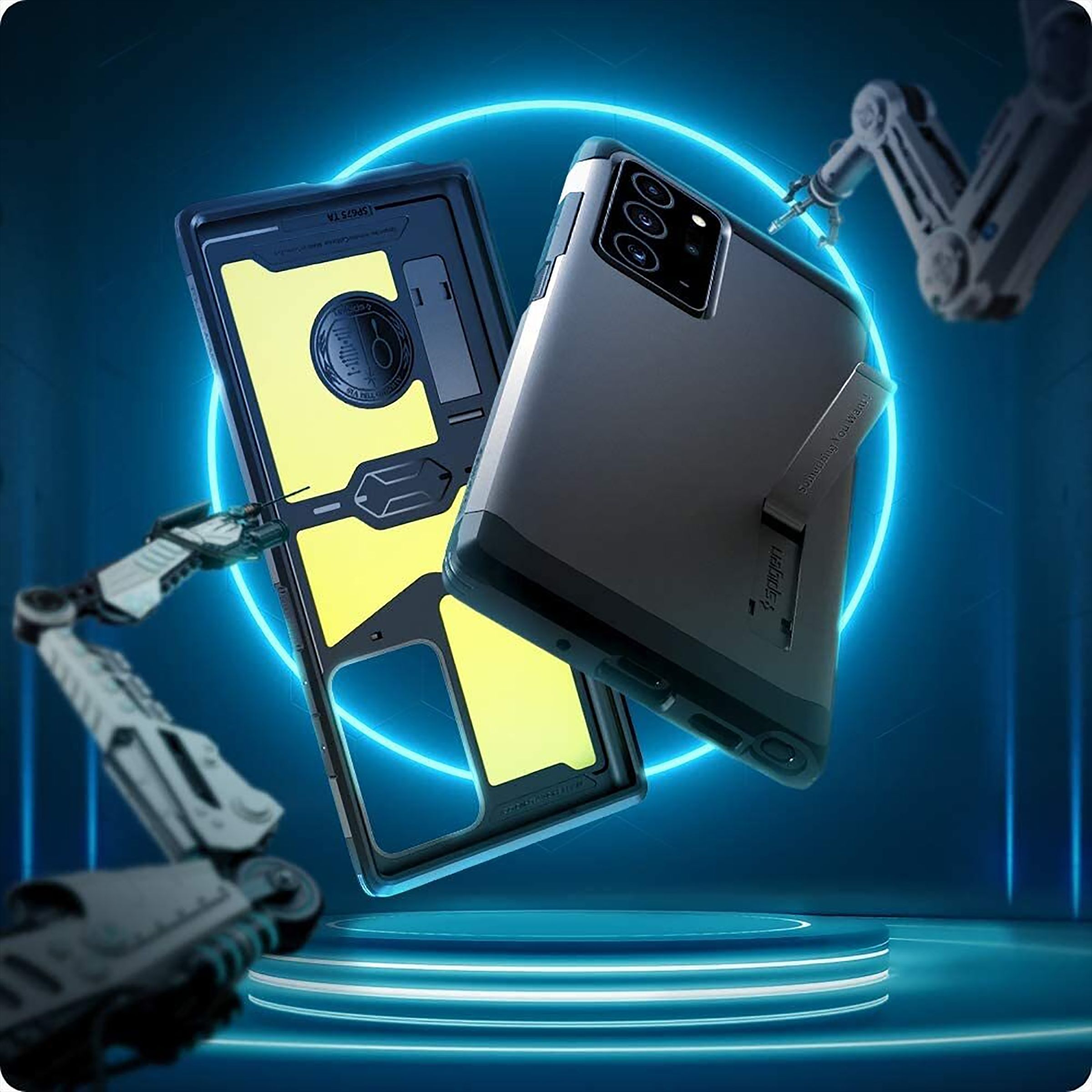 spigen Tough Armor XP TPU Back Case For Galaxy Note 20 Ultra (Sleek Dual Layer Design, ACS01570, Black)_10