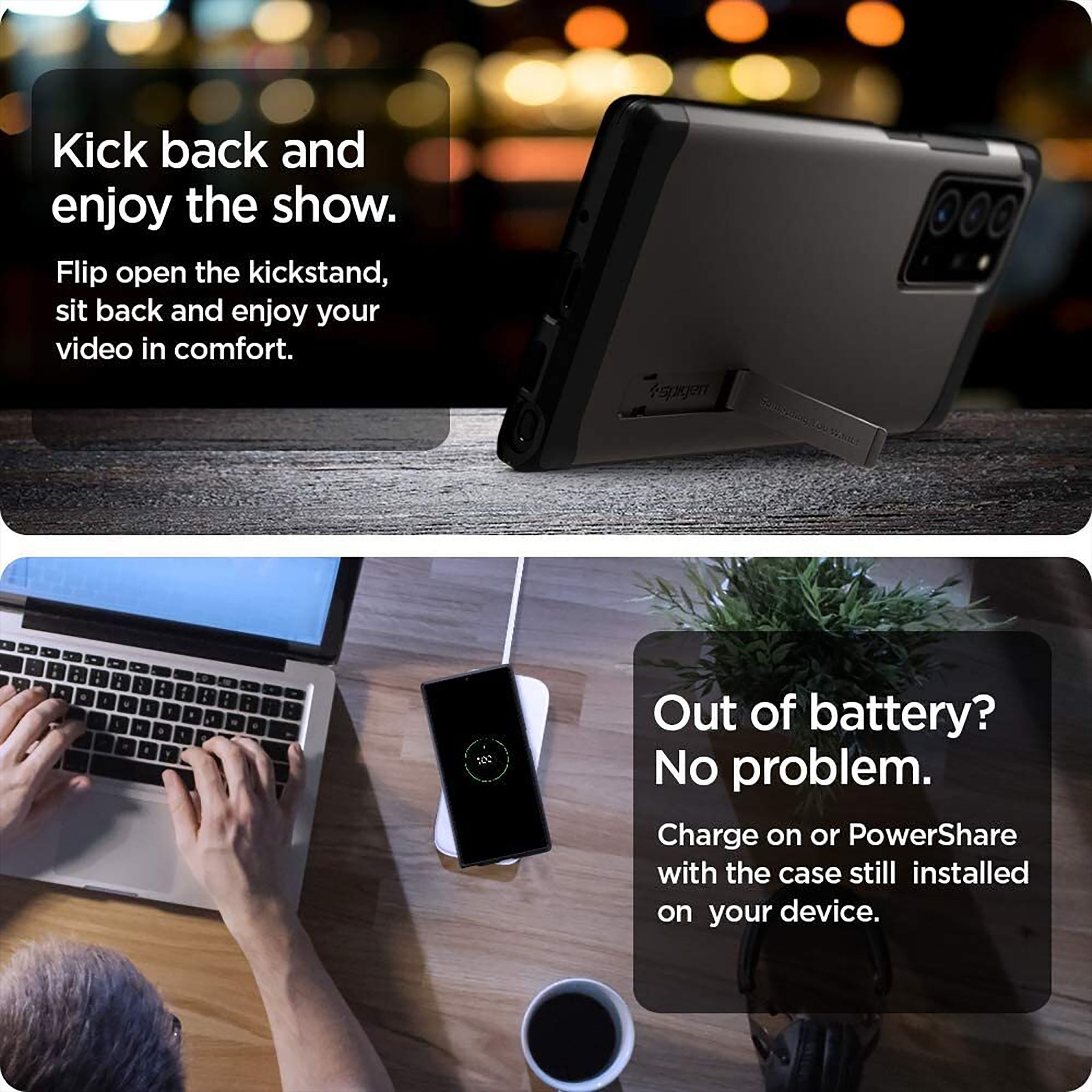 spigen Tough Armor XP TPU Back Case For Galaxy Note 20 Ultra (Sleek Dual Layer Design, ACS01570, Black)_12