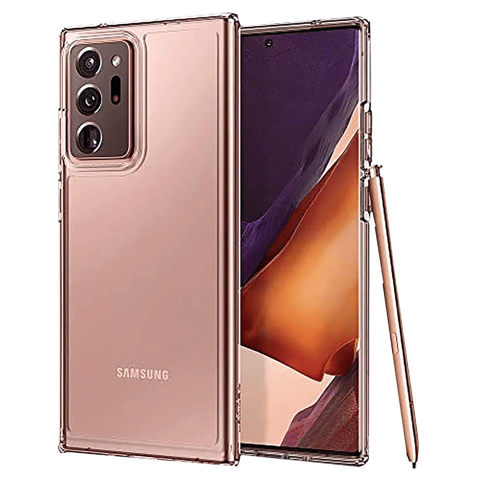 spigen Ultra Hybrid Soft Polycarbonate & TPU Back Cover for SAMSUNG Galaxy Note 20 Ultra (Air Cushion Technology, Bronze)_1