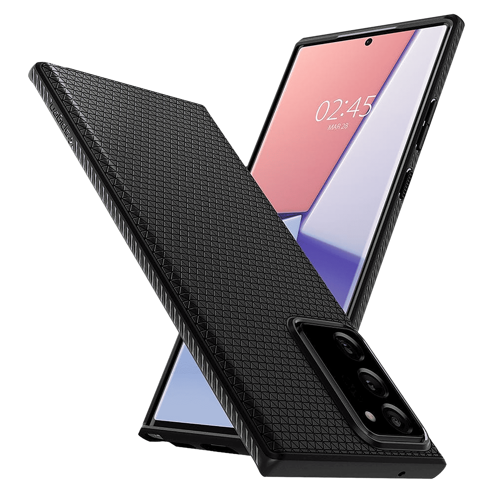 spigen Liquid Air TPU Back Cover for SAMSUNG Galaxy Note 20 Ultra (Supports Wireless Charging, Matte Black)_10