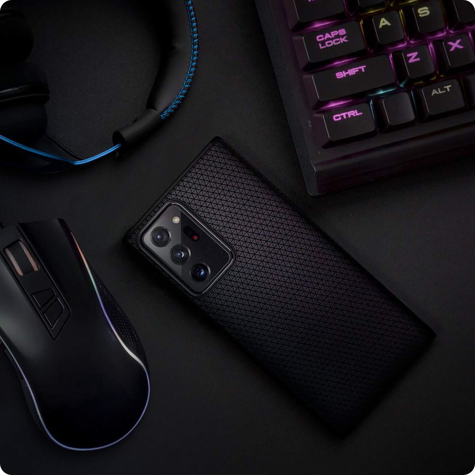 spigen Liquid Air TPU Back Cover for SAMSUNG Galaxy Note 20 Ultra (Supports Wireless Charging, Matte Black)_11