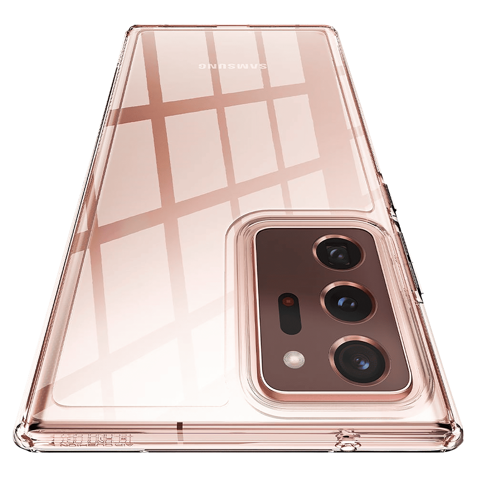 spigen Ultra Hybrid Polycarbonate & TPU Back Cover for SAMSUNG Galaxy Note 20 Ultra (Air Cushion Technology, Crystal Clear)_8