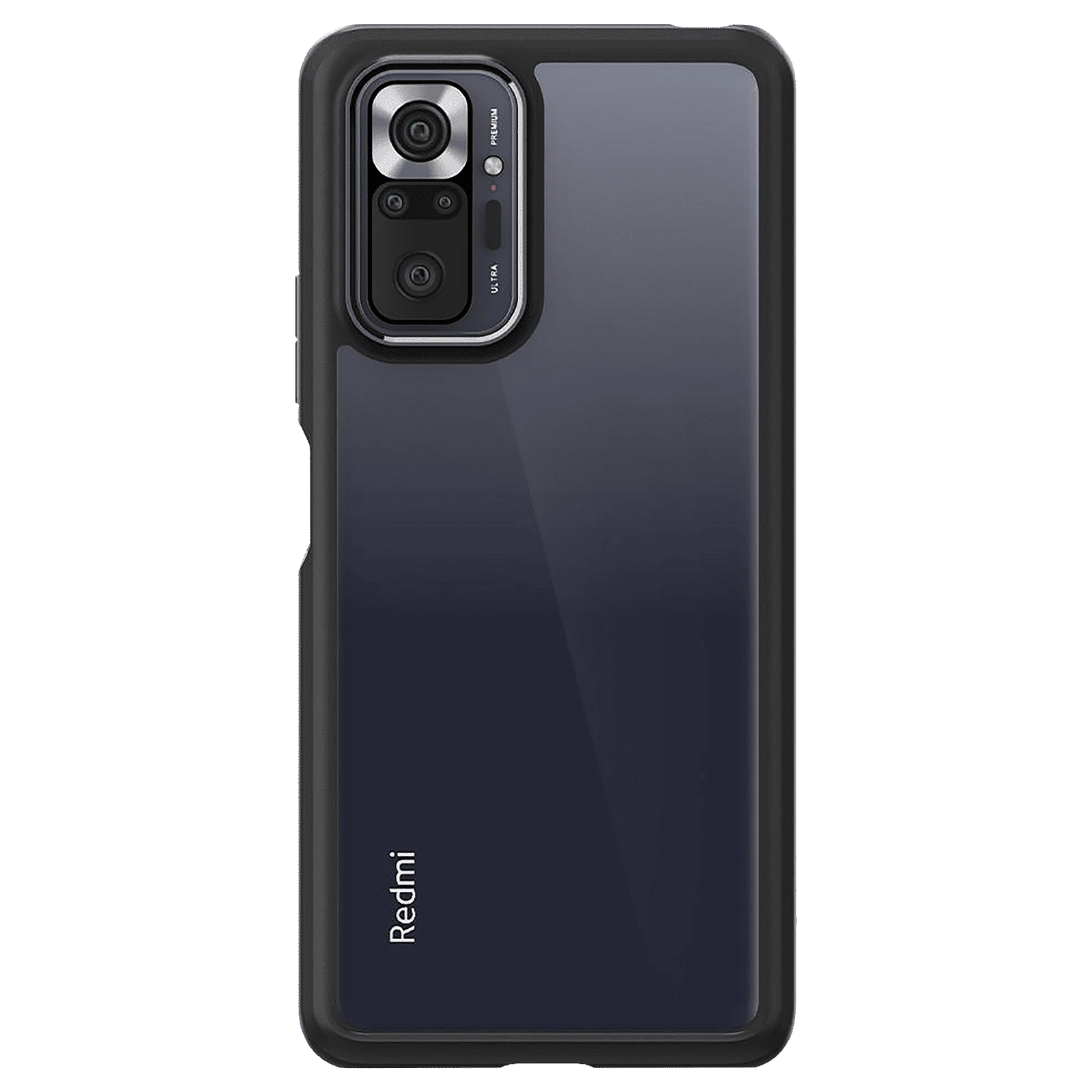 spigen Ultra Hybrid Polycarbonate & TPU Back Cover for Redmi Note 10 Pro (Air Cushion Technology, Matte Black)_4