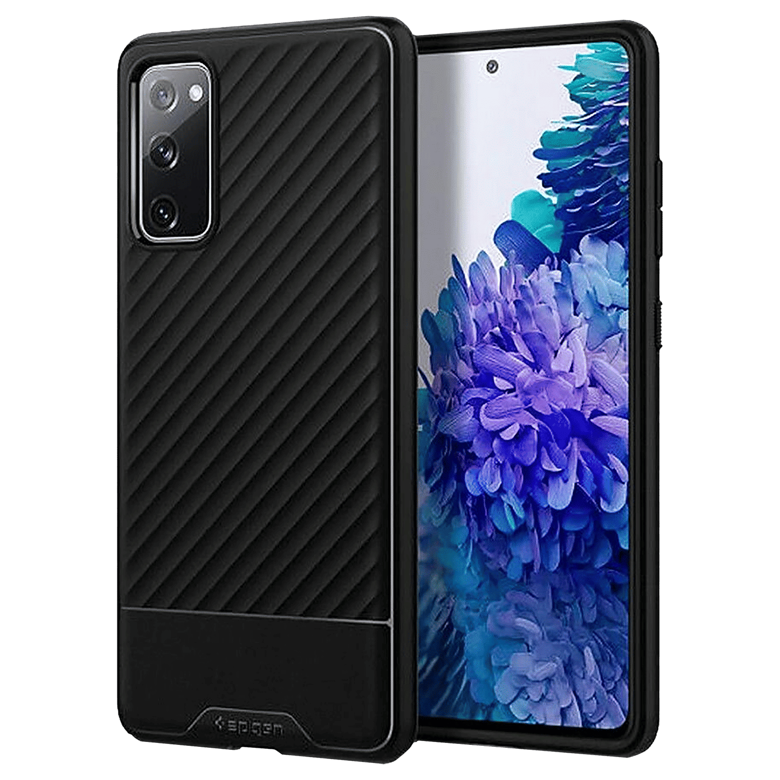 spigen Core Armor TPU Back Cover for Samsung Galaxy S20 FE (Sleek Protection, Matte Black)_1