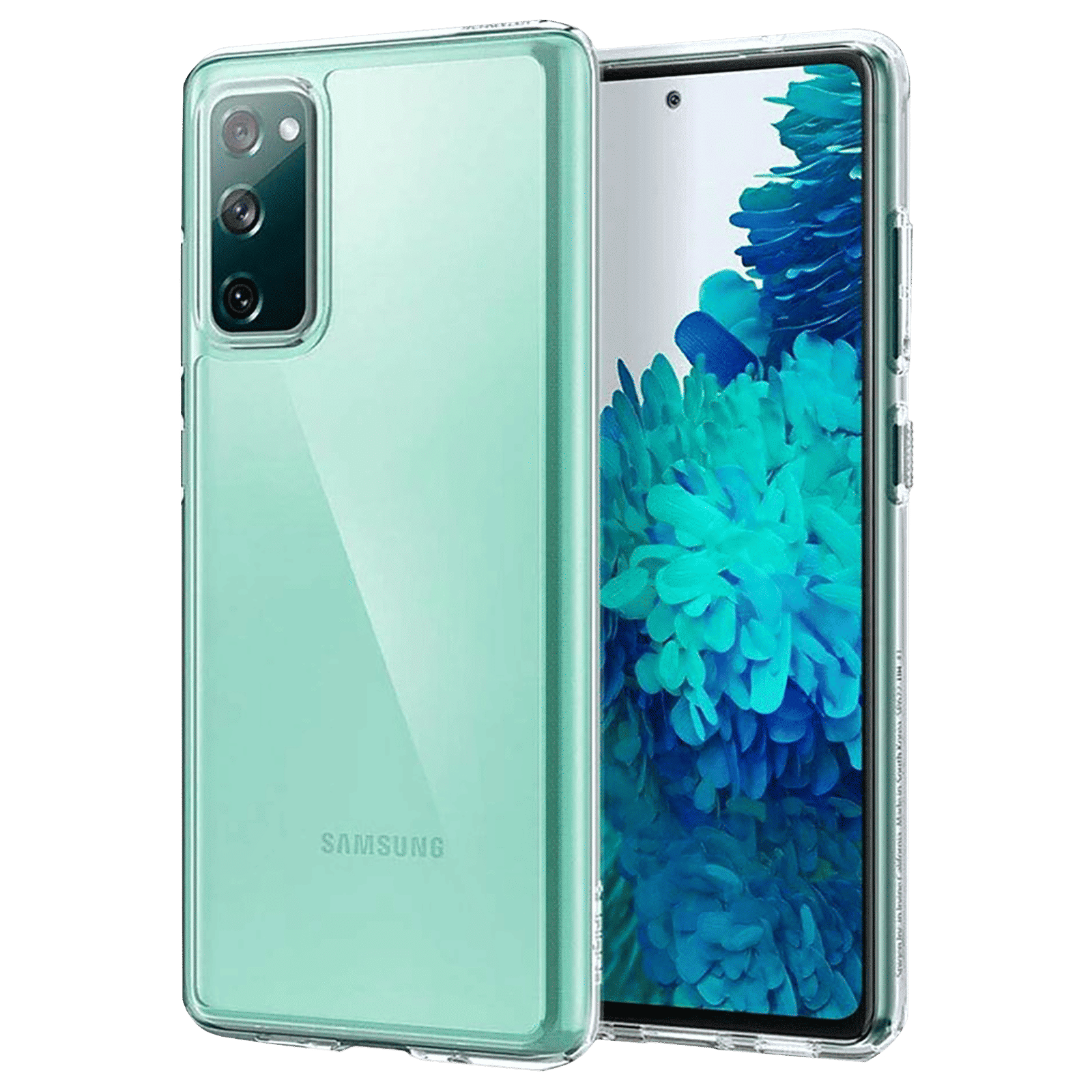 spigen Crystal Hybrid TPU and Plastic Back Cover for Samsung Galaxy S20 FE (Lightweight, Clear)_1